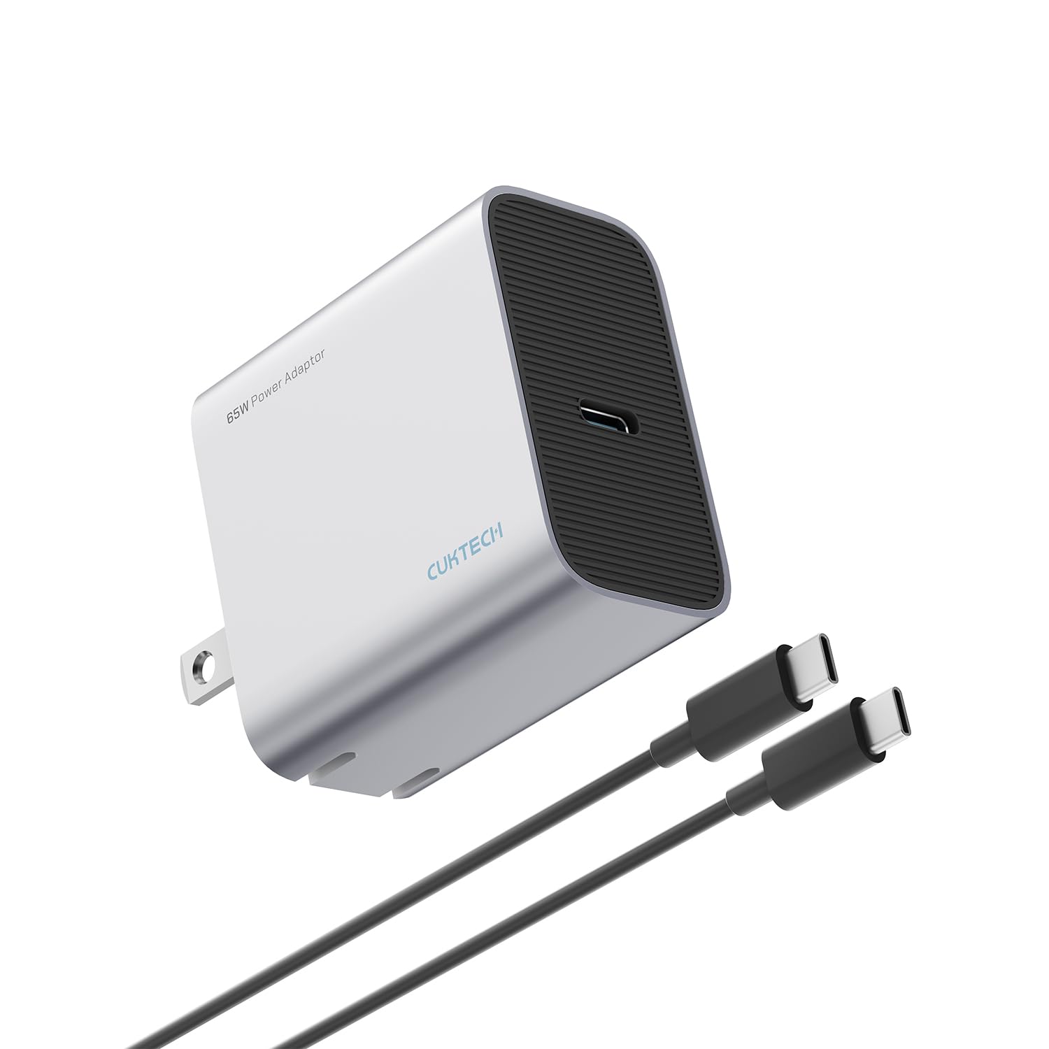 CUKTECH 65W USB C Fast Charger Block - Compact Foldable Wall Charger Power Adapter for iPhone 16/15/14/13, MacBook Pro/Air, Galaxy S24/23/22, iPad, Pixel, iWatch - Perfect for Travel, Office & Home Charging