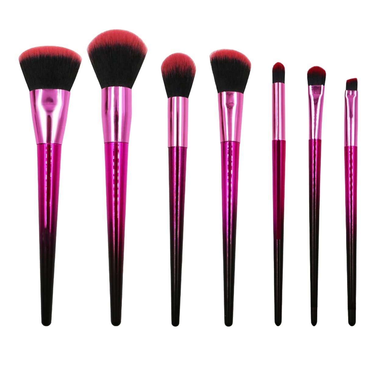STUNHUB Professional 7-Piece Makeup Brush Set - Foundation, Eyeshadow, Blush, Highlighter & Contour Brushes for Flawless Face & Eye Makeup | Perfect for Women & Girls | Ideal for Daily Use, Travel & Professional Makeup Artists