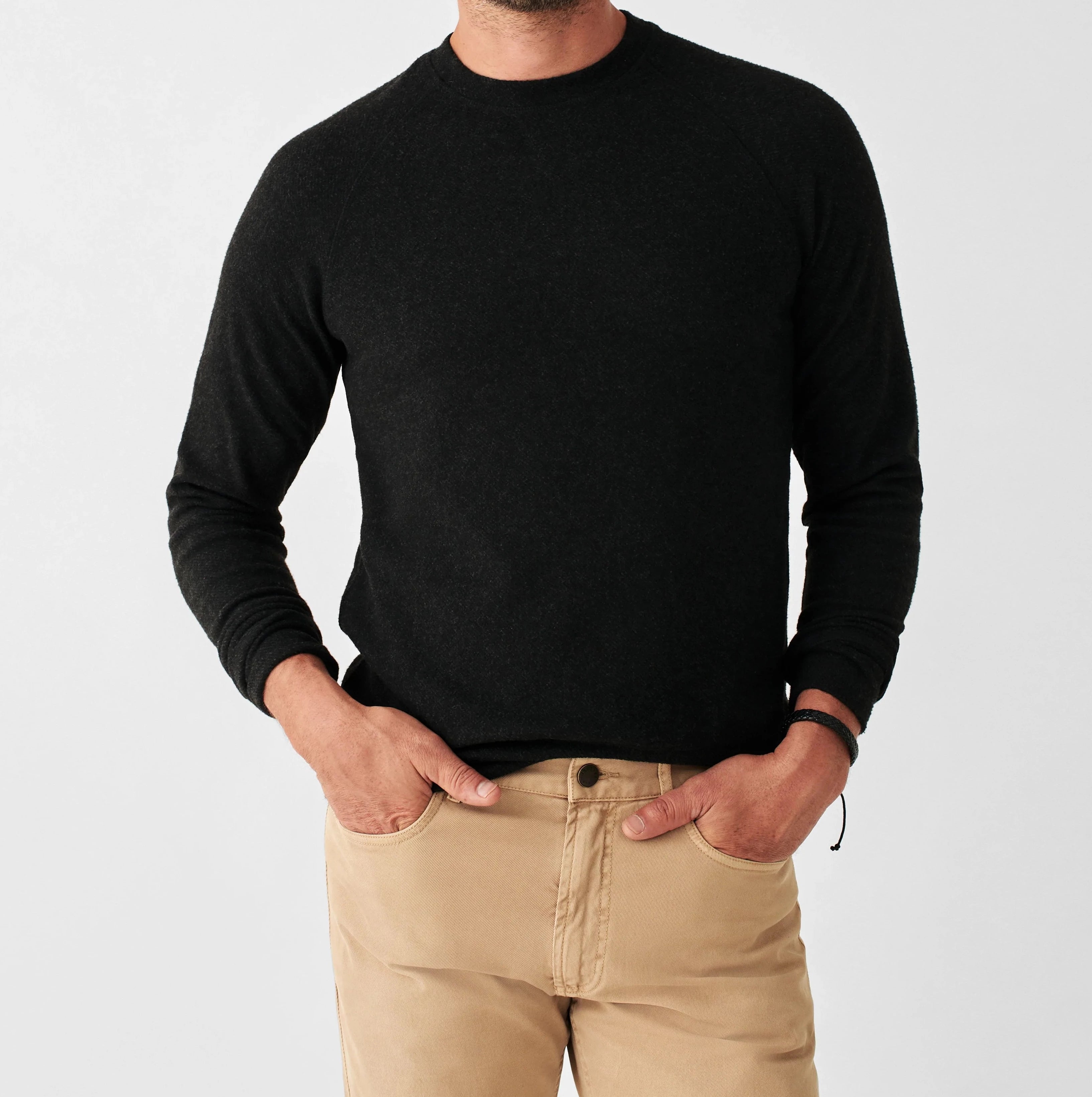Faherty Legend™ Crewneck Sweater for Men - Soft & Cozy Knit Pullover - Perfect for Casual Wear, Fall & Winter Layering