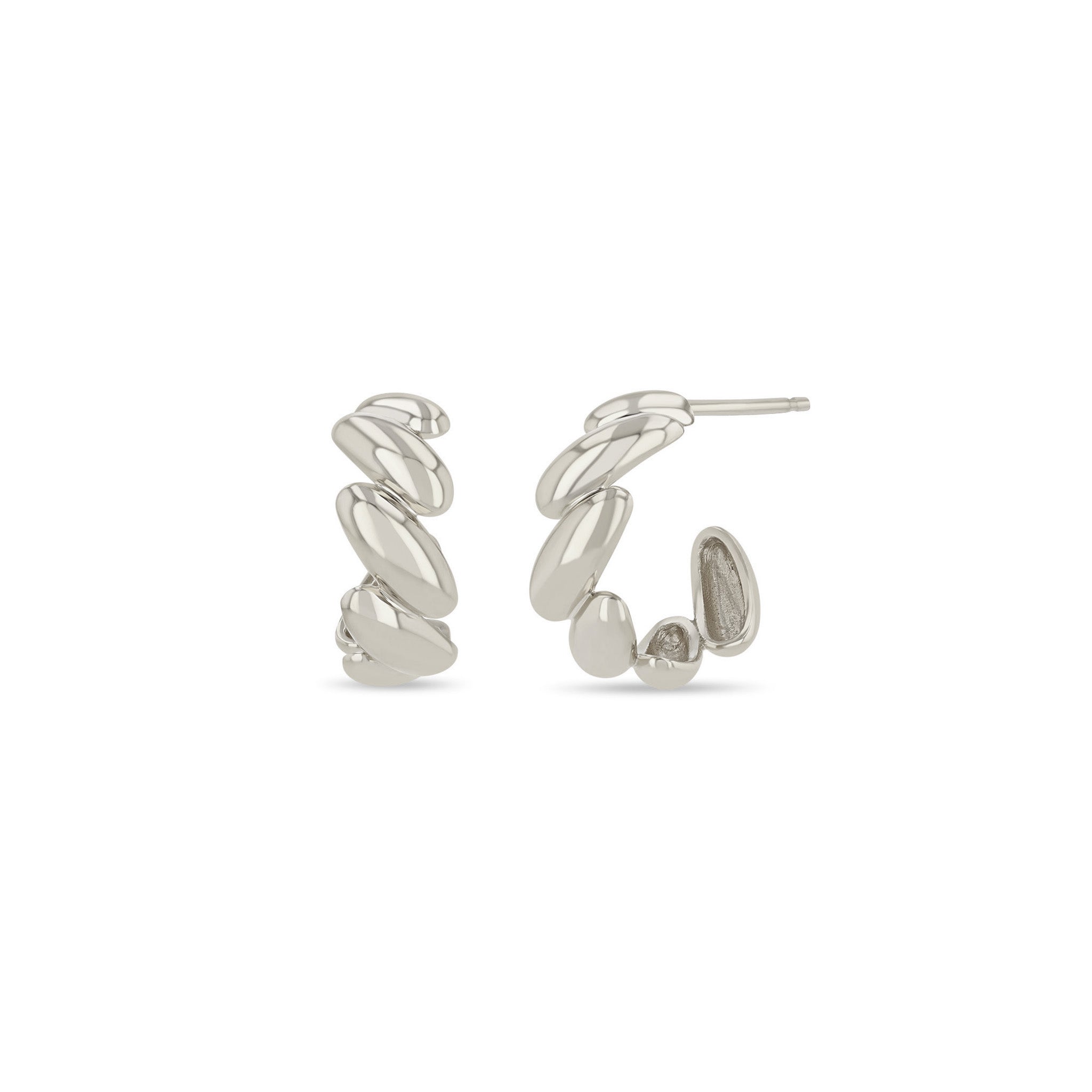 14K Gold San Marco Huggie Hoop Earrings for Women - Dainty Minimalist Huggie Hoops for Everyday Wear, Gift Giving & Special Occasions