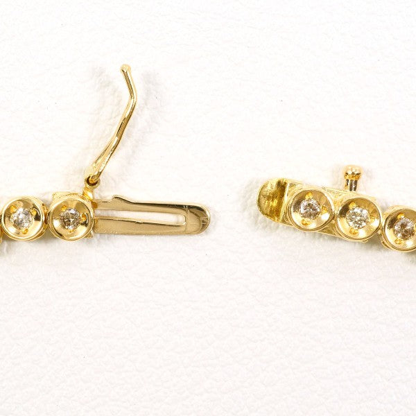 18K Yellow Gold Diamond Bracelet for Women - Elegant & Luxurious Tennis Bracelet - Perfect for Weddings, Anniversaries & Special Occasions
