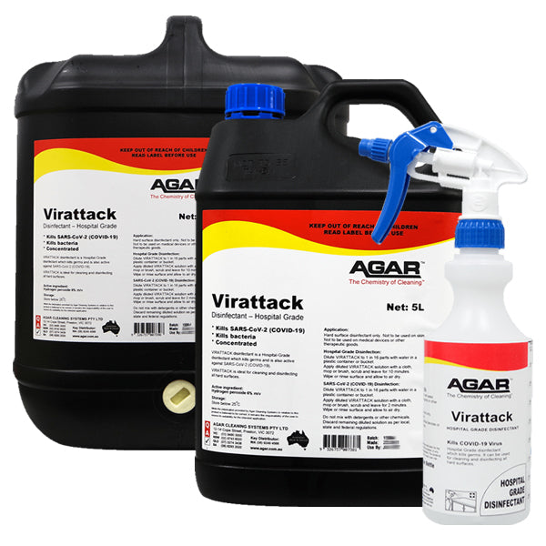 Agar Virattack Hospital Grade Disinfectant - EPA Approved Surface Sanitizer for Medical Facilities, Homes & Offices | Kills 99.9% Germs & Viruses | Ideal for Hospitals, Clinics, Schools & High-Touch Areas