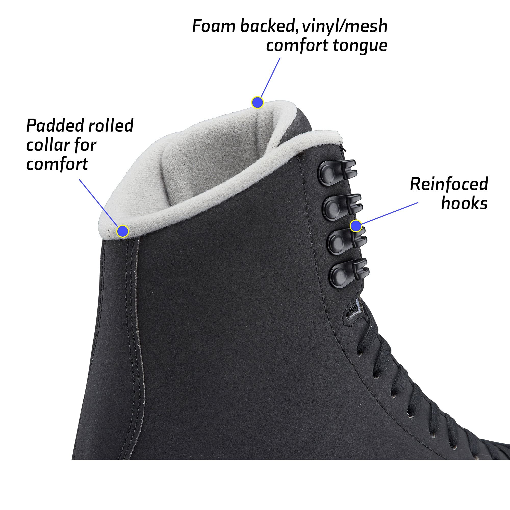Jackson Ultima Mystique Figure Skates with Mark II Blade - Women's & Girls' Ice Skating Boots for Performance & Style on the Rink