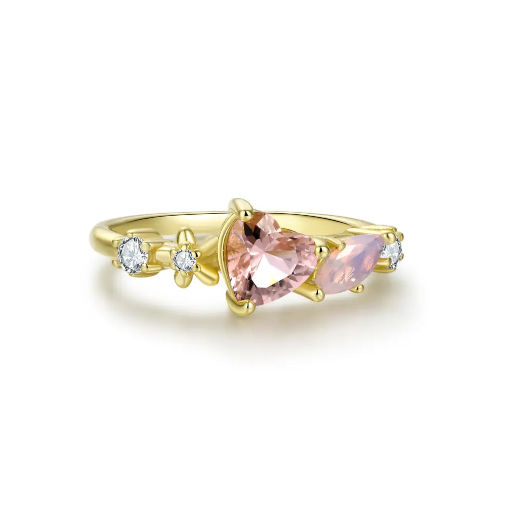 Erica Love Struck Ring - Romantic Sterling Silver Heart Ring for Women | Perfect for Valentine's Day, Anniversary & Proposal Gifts