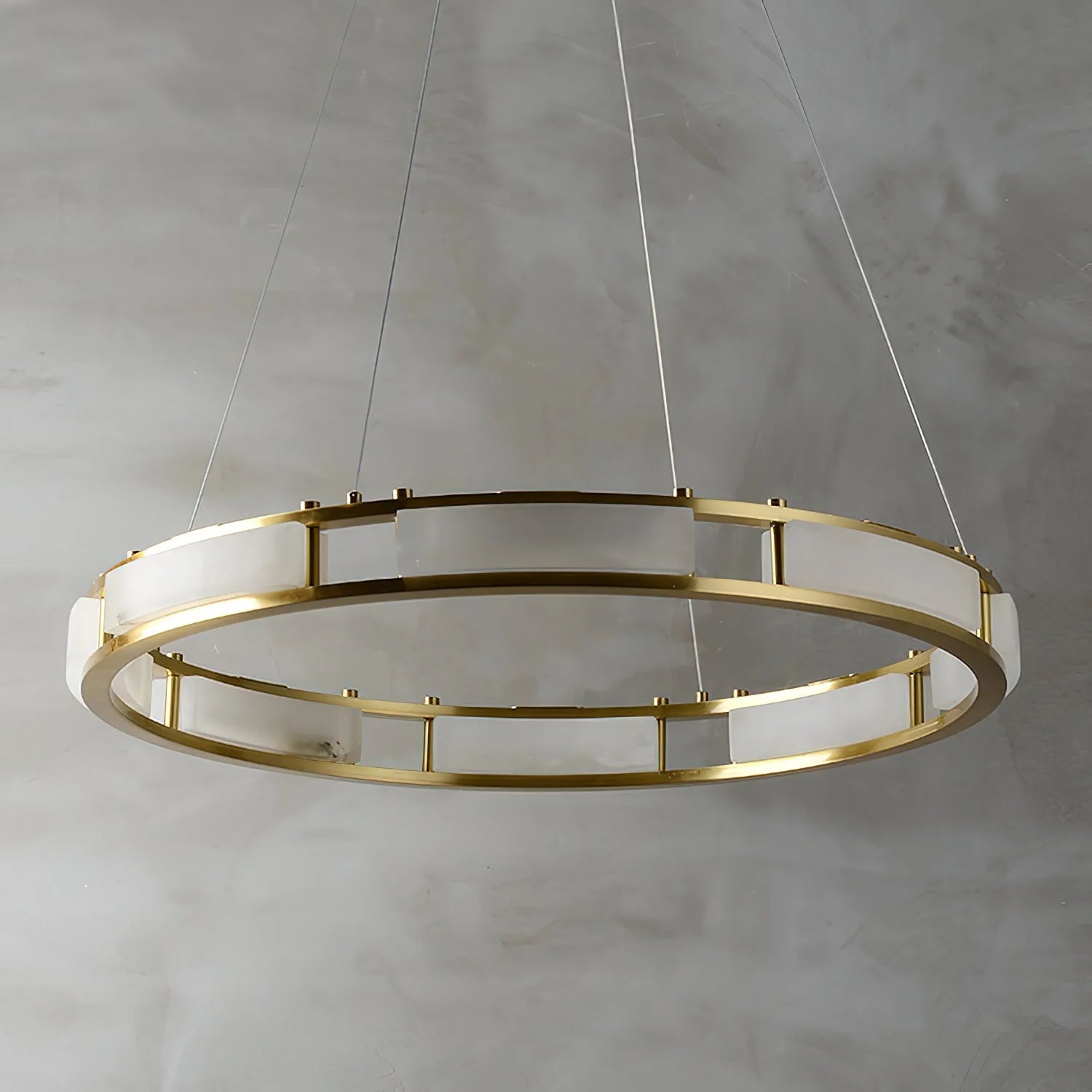 Elegant Qatar Alabaster Chandelier - Handcrafted Luxury Crystal Ceiling Light Fixture for Dining Room, Living Room & Bedroom Decor