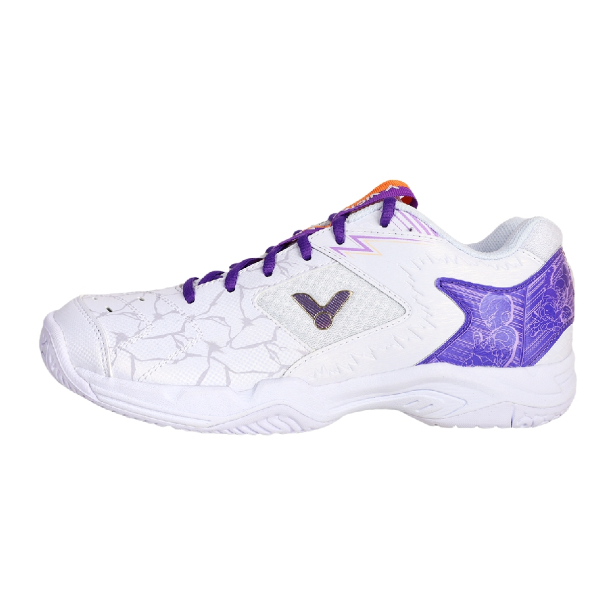 Victor x Dragon Ball Z DBZ Unisex Indoor Court Shoes - Bright White Sneakers for Anime Fans & Basketball Players - Perfect for Cosplay, Gym Workouts & Casual Wear