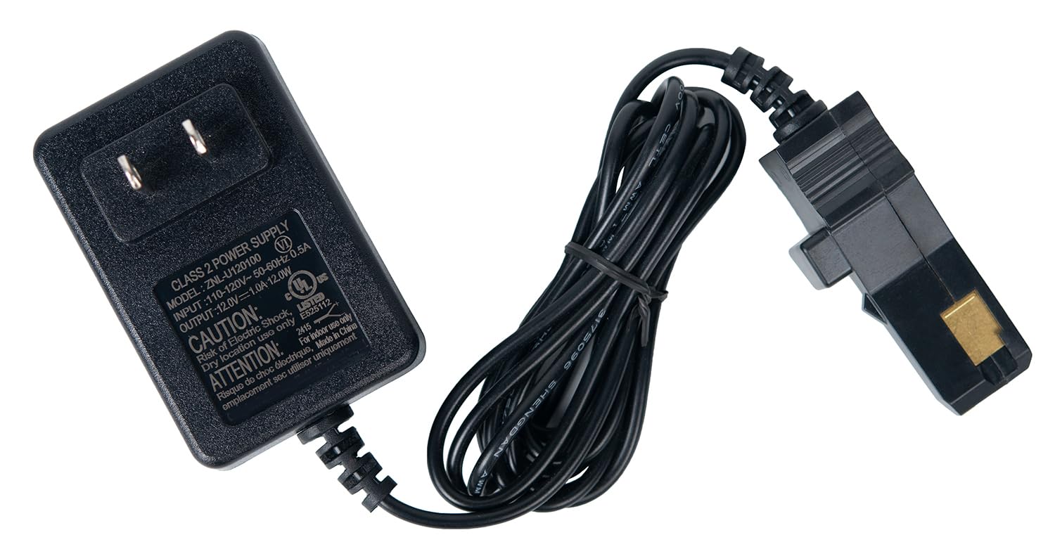 12V Power Wheel Battery Charger Replacement for Fisher Price Ride-On Toys - Compatible with Gray & Orange Top Batteries - Fast Charging for Kids Electric Cars, Trucks, and Ride-On Vehicles (Perfect for Home, Backyard, and Outdoor Play)