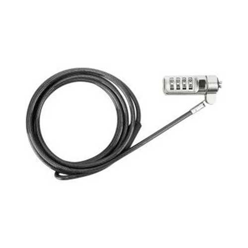 Defcon Mini Combo Cable Lock - Secure Laptop, Bike, Luggage & Gym Lock with 4-Digit Resettable Combination - Perfect for Travel, Office & Home Security
