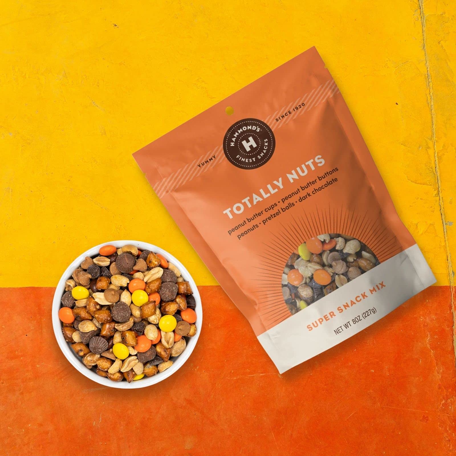 Hammond’s Candies Snack Mix Gift Box - Variety Pack, 8 Oz (Pack of 9) | Sweet, Salty & Cheesy Trail Mix | Handmade in Small Batches in USA | Perfect for Gifts, Parties & Office Snacks