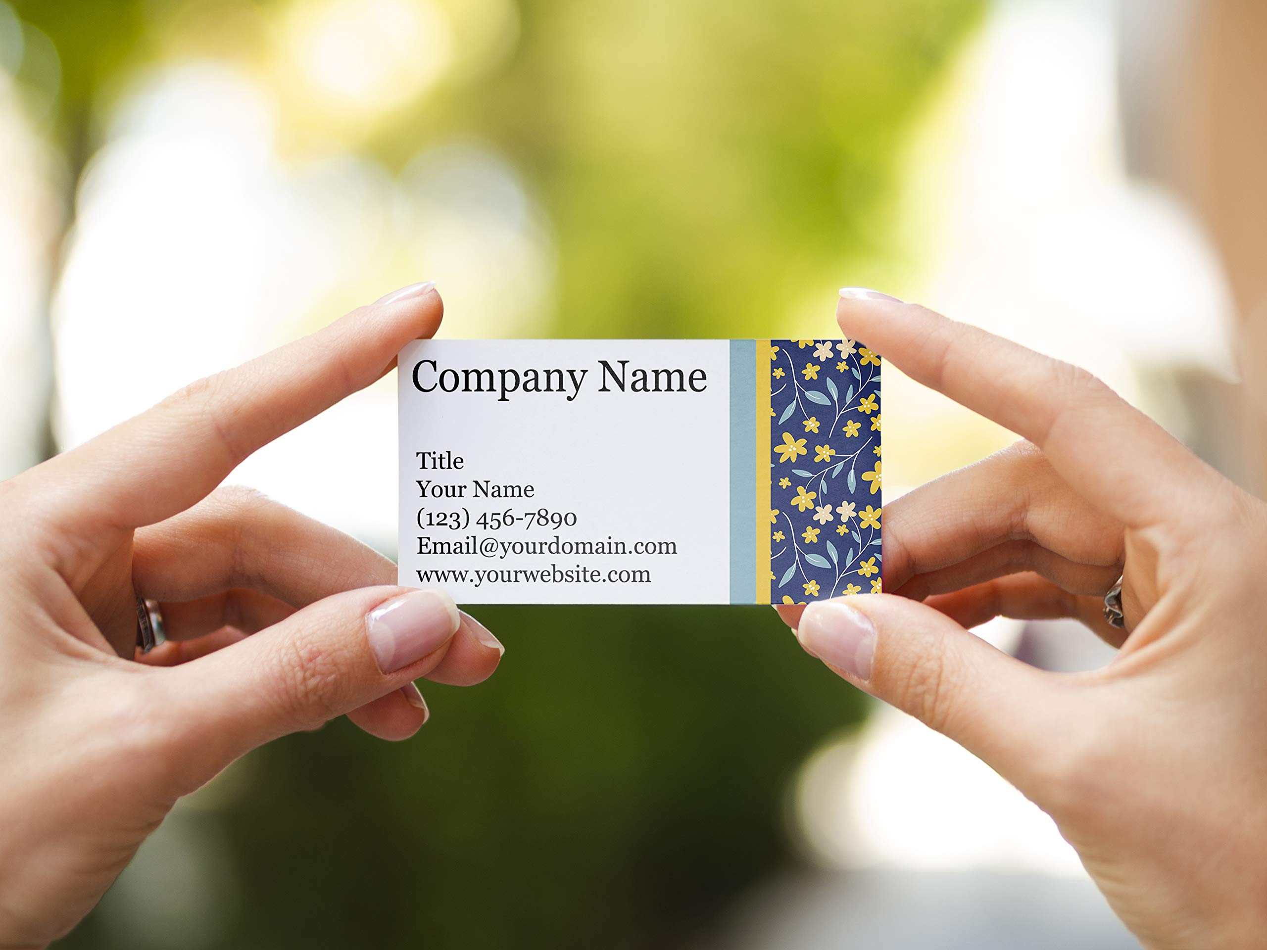 Custom Floral Business Cards 3.5