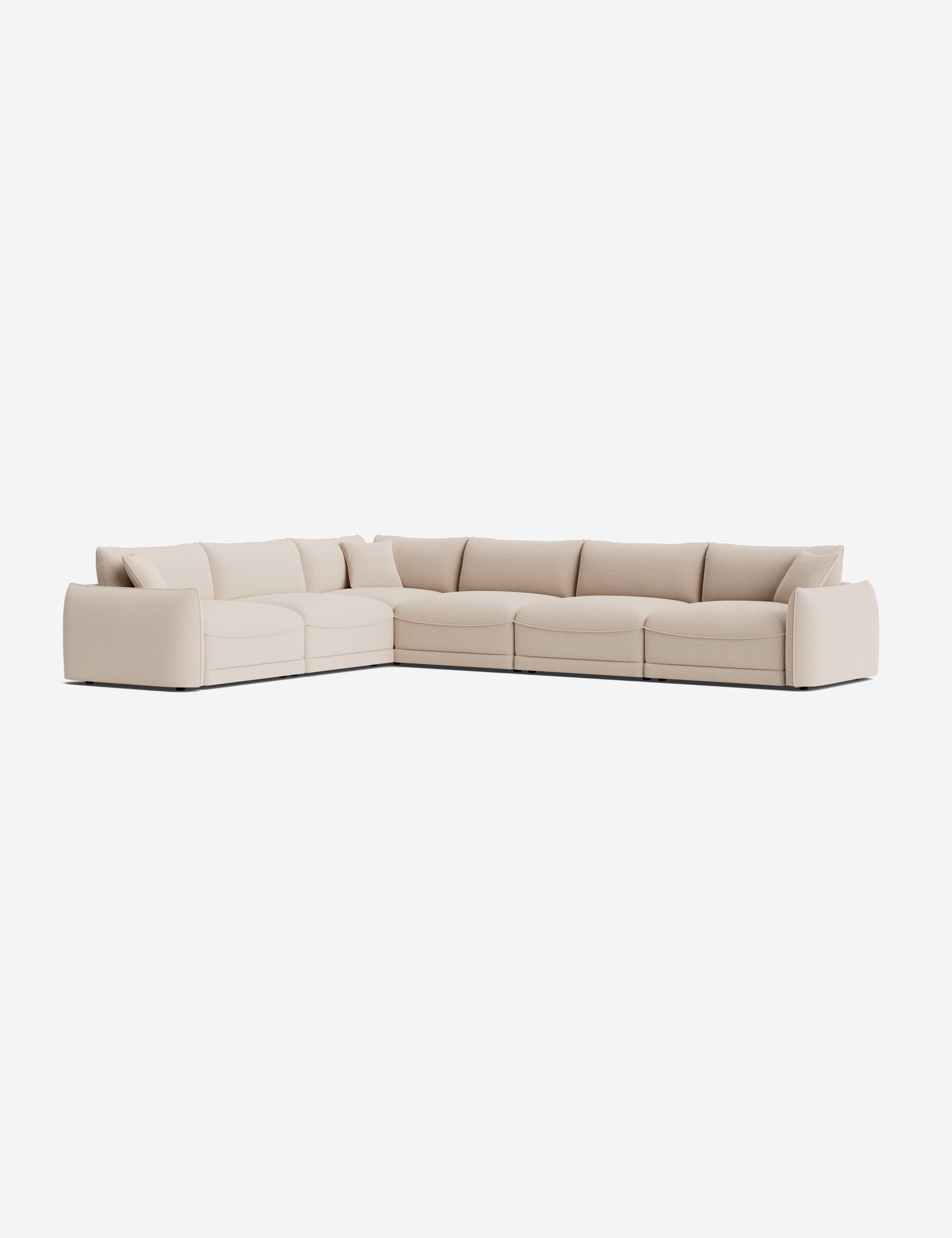 Balmer Modular Corner Sectional Sofa - Modern L-Shaped Couch for Living Room, Home Theater & Lounge Areas | Customizable Configurations
