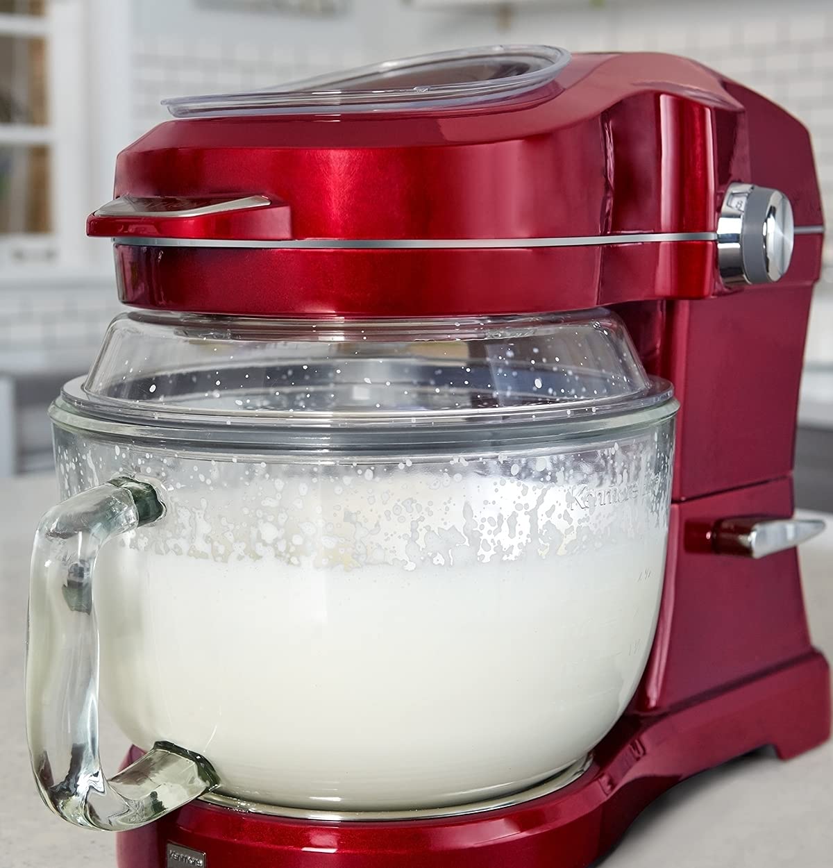 Kenmore 849083 Elite Ovation 49083 5-Quart Stand Mixer with Pour-In Top, Tilt-Head Design - Burgundy Red | Perfect for Baking Cakes, Cookies, Bread & More in Your Home Kitchen