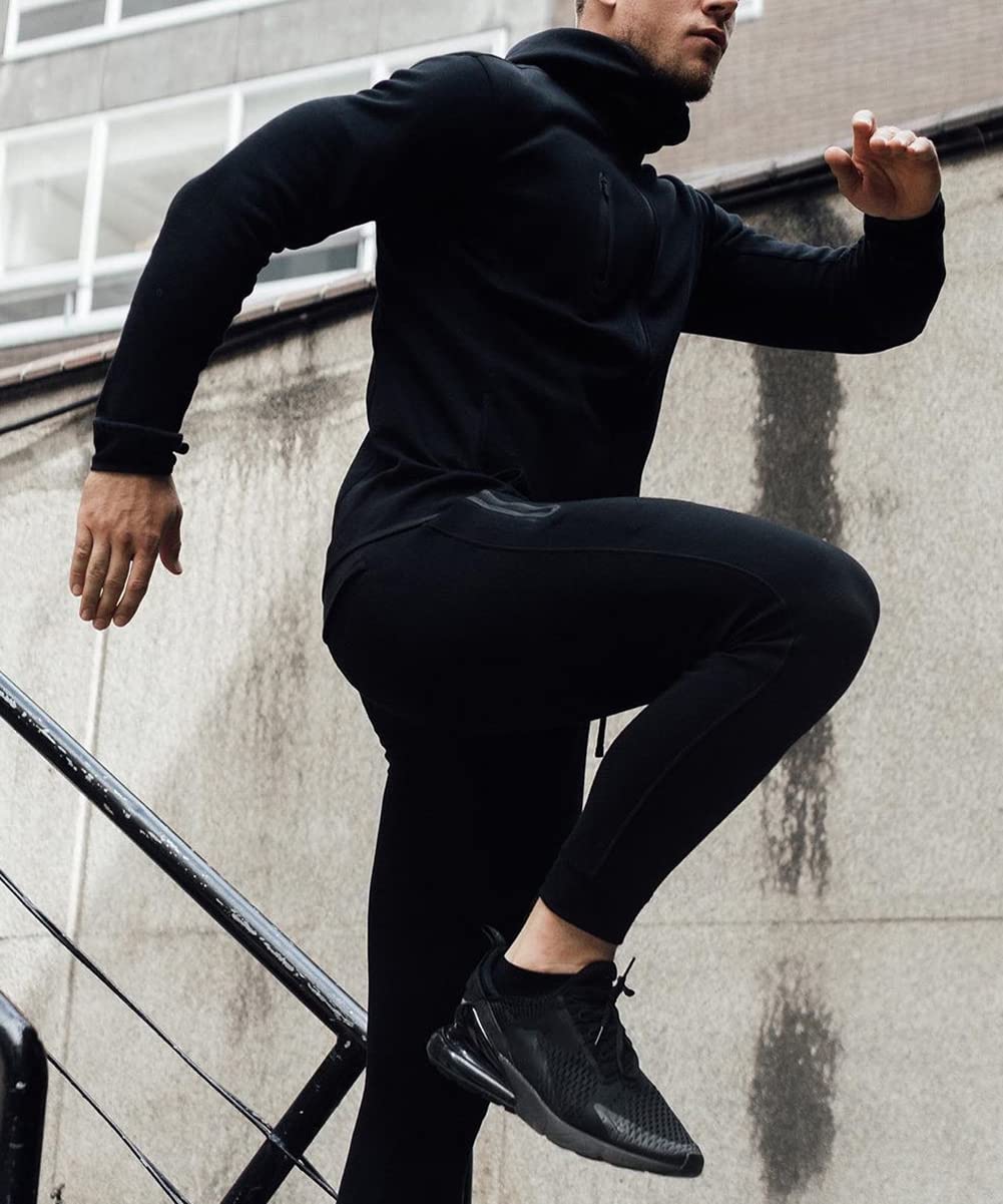 Men's Slim Fit Jogger Sweatpants - Gym Workout Running Tracksuit Bottoms | Comfortable Fitness Jogging Pants for Casual Wear & Athletic Training