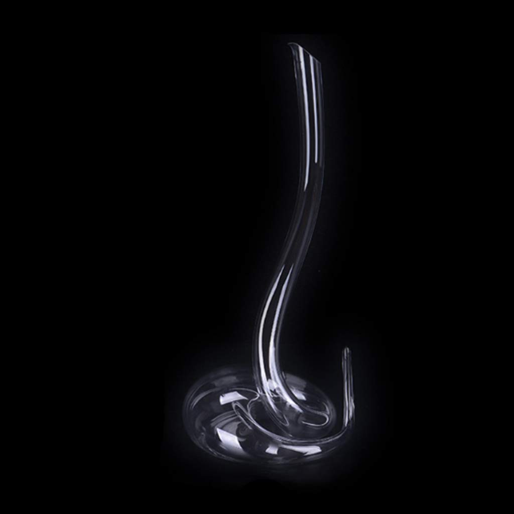 Premium Snake-Shaped Wine Decanter - Lead-Free Handmade Crystal Carafe for Red Wine Aeration | Elegant Home Bar Accessory for Dinner Parties & Romantic Date Nights (Size A/B)