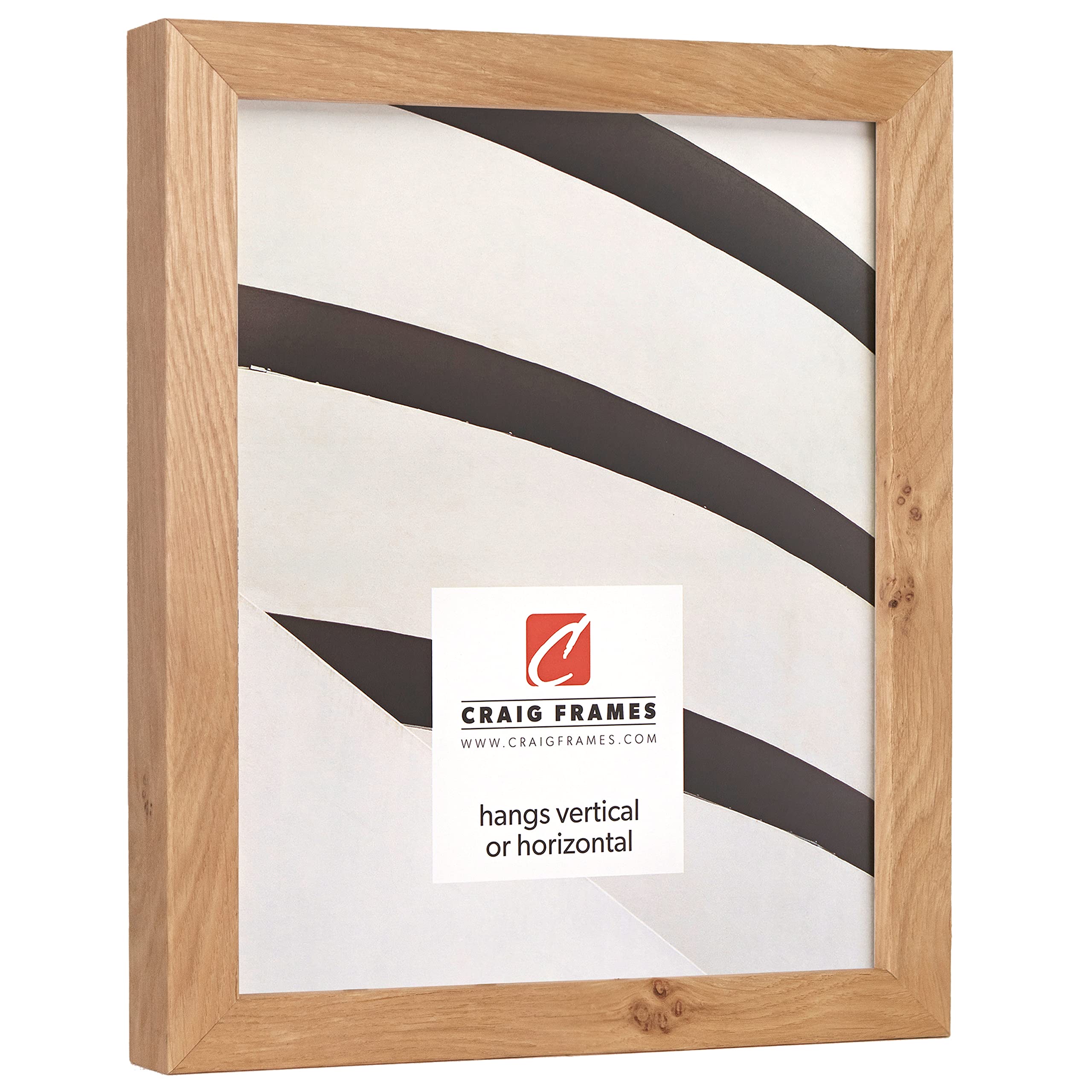 Craig Frames Farmhouse Essentials Tall Picture Frame - 4 x 10 Inch Light Brown Wooden Photo Frames (Set of 4) - Perfect for Wall Decor, Family Photos & Rustic Home Décor