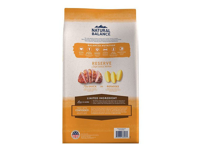 Limited Ingredient Grain-Free Dry Dog Food for Adults - Duck & Potato Recipe - Hypoallergenic & Digestive Support for Sensitive Dogs - Perfect for Allergy-Prone Pets & Easy Digestion
