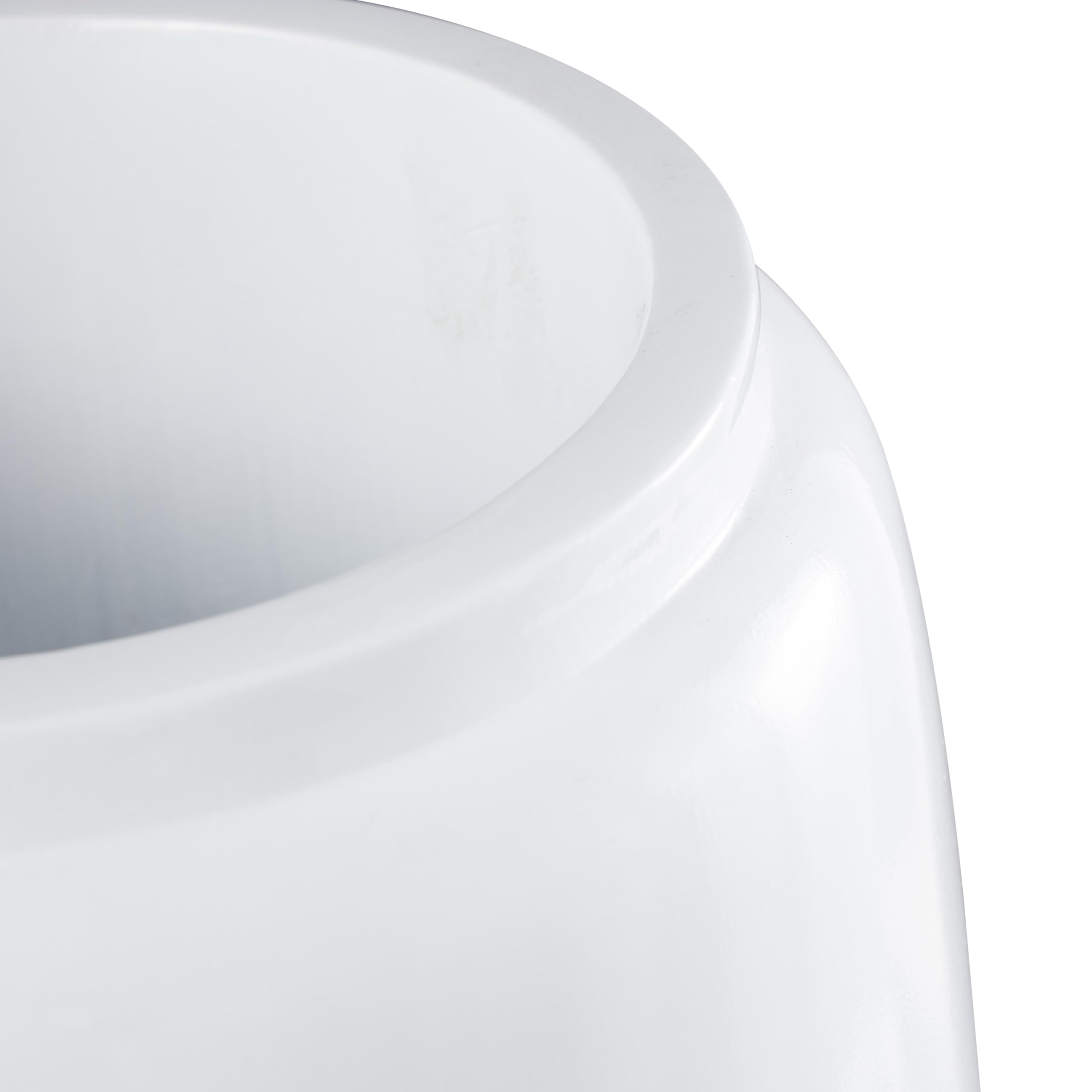 Deco 79 Tall White Resin Floor Vase - 15