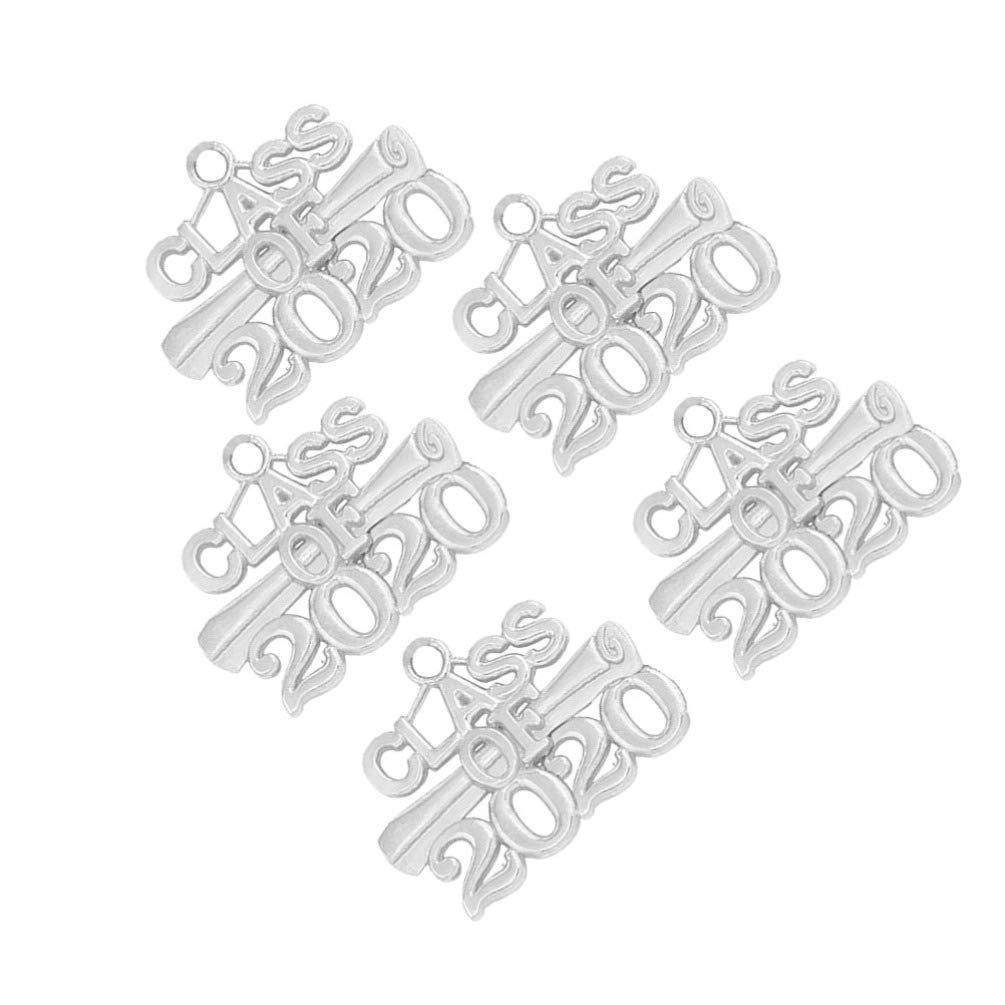 PRETYZOOM 5-Piece Creative Graduation Pendant Set - Class of 2020 Commemorative Keepsake for Graduates - Perfect for Graduation Ceremonies, Yearbook Signings & Alumni Gifts