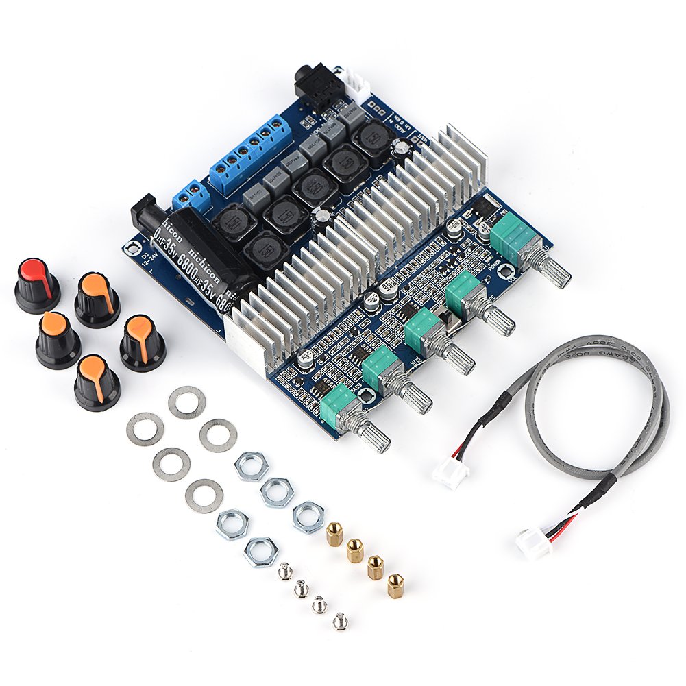 TPA3116D2 50Wx2 Dual Channel Digital Audio Amplifier Board - DC 10-25V Power Supply with Booster Chip for Car Stereo, DIY Speakers & Home Audio Projects | Perfect for Car Audio Upgrades, Home Theater Systems & DIY Speaker Builds