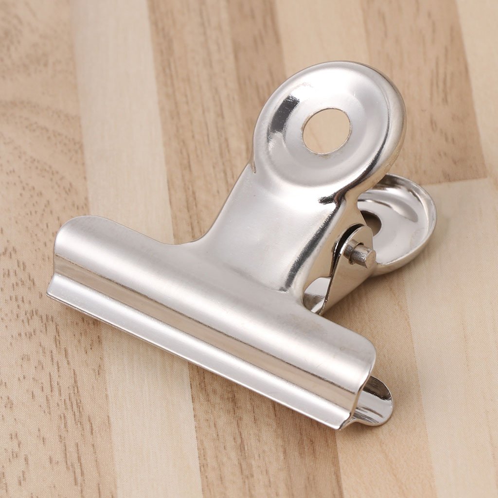 10 Pack Metal Bulldog Binder Clips - 1.50