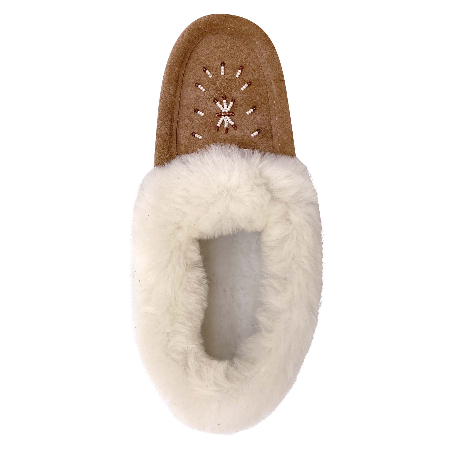 Women's Cozy Fleece-Lined Soft Sole Beaded Moccasin Slippers - Warm House Shoes for Indoor Comfort & Winter Relaxation