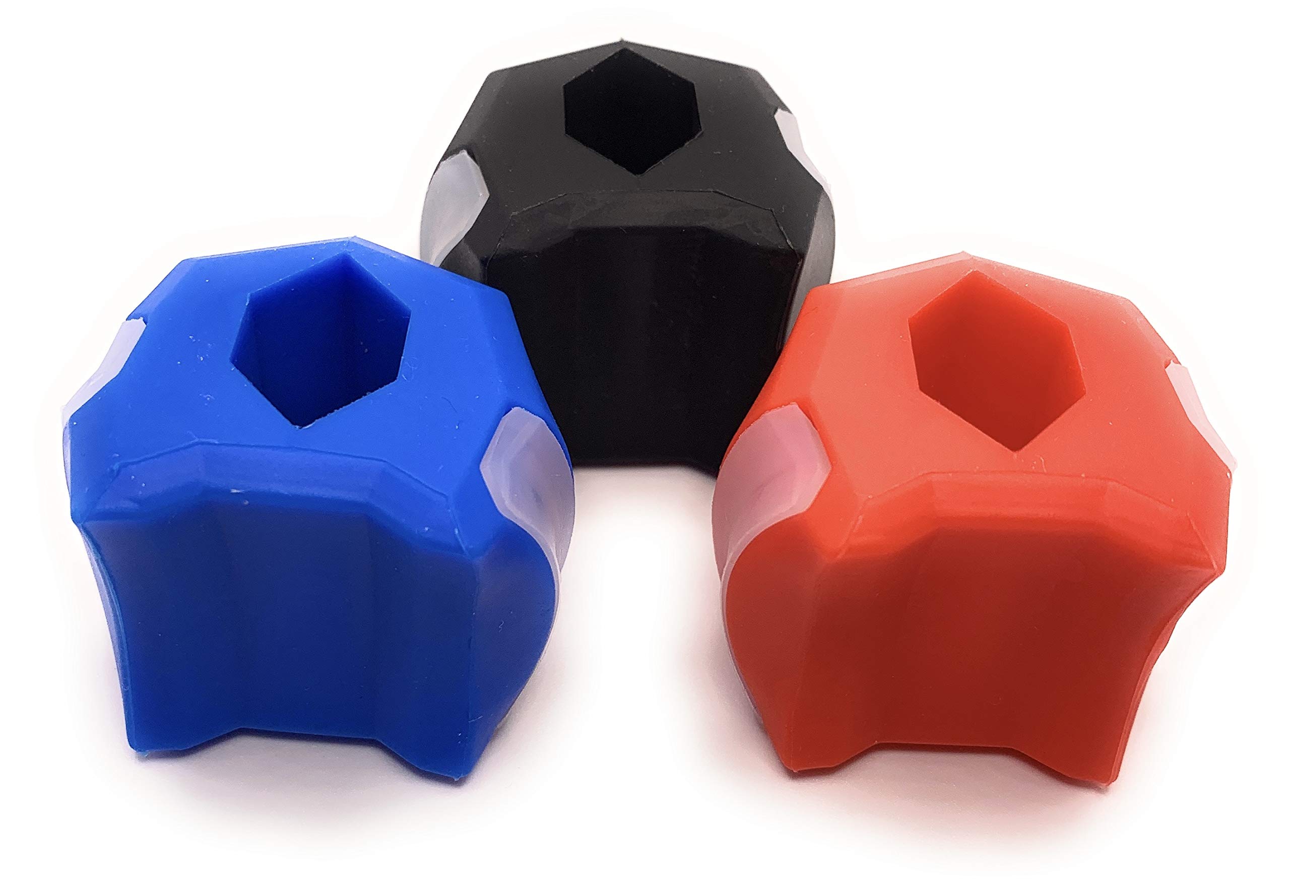 Mondy Moo Jaw Exerciser - Facial & Neck Toning Ball for Double Chin Reduction & TMJ Relief - Strengthen Jaw Muscles & Improve Oral Health - Perfect for Home Gym, Office Stress Relief & Fitness Training (Red)