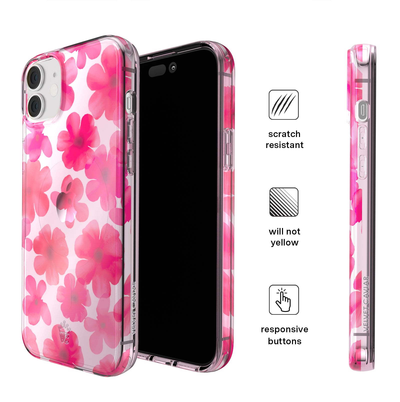 Cherry Blossom iPhone Case - Floral Design Protective Phone Cover for iPhone 13/14/15 Series - Perfect for Spring Fashion, Travel & Everyday Use