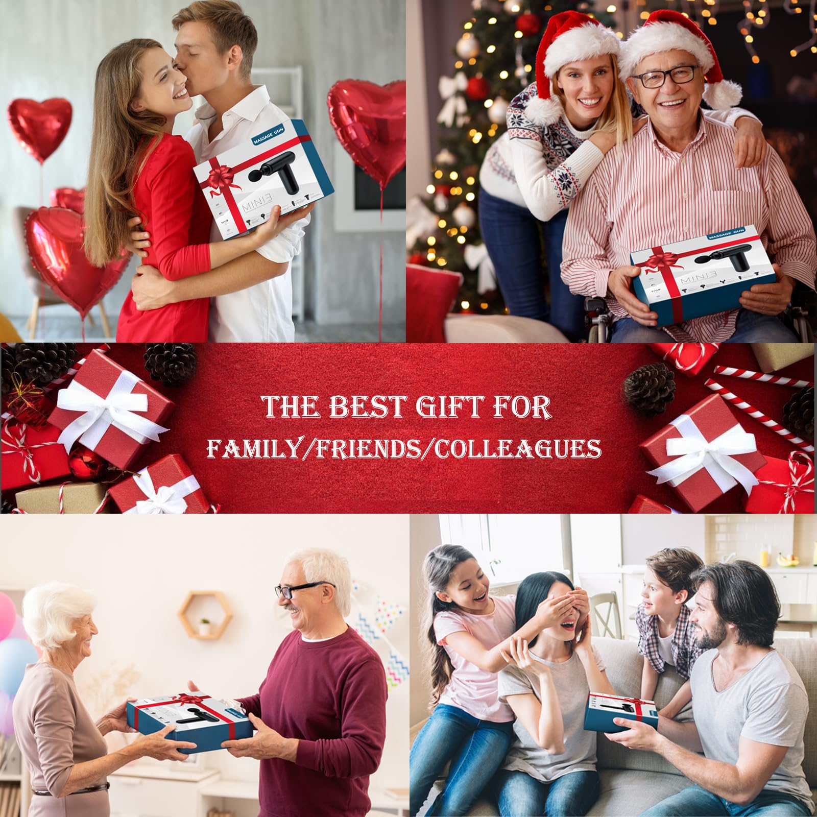 **Deep Tissue Massage Gun - Electric Percussion Muscle Massager for Neck, Back, Leg & Shoulder Pain Relief - Handheld Sports Recovery Tool - Perfect Gift for Mother’s Day, Birthday (Men & Women) - Use After Workouts, Gym, or Relaxation at Home**