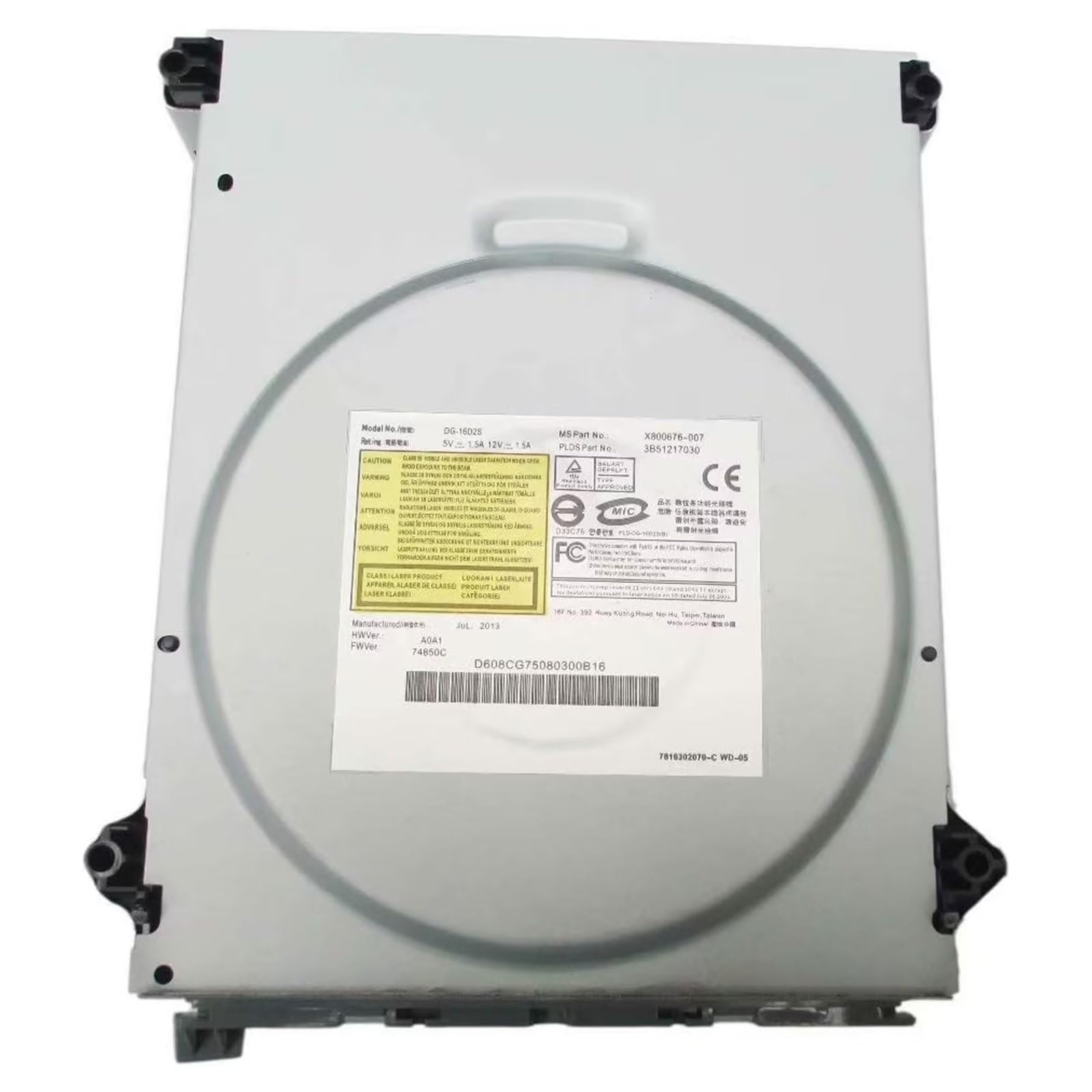 Original Lite-On DG-16D2S(-09C) DVD Drive Replacement for XBOX 360 Console - Compatible with All XBOX 360 Models - Perfect for Game Disc Reading & System Updates