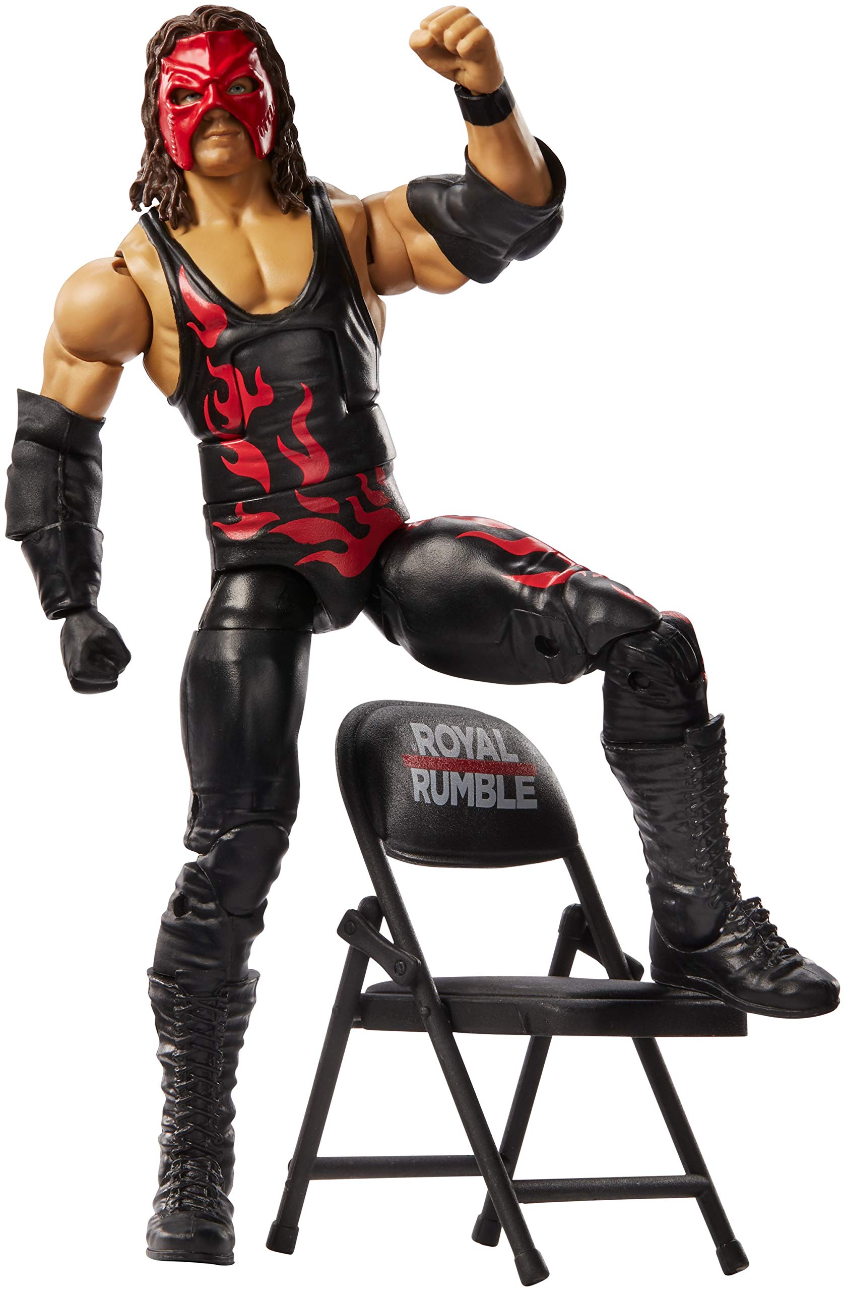 WWE Kane Elite Collection Action Figure - Authentic Collectible Wrestling Toy for Fans & Kids - Perfect for Display, Play, and WWE Themed Parties