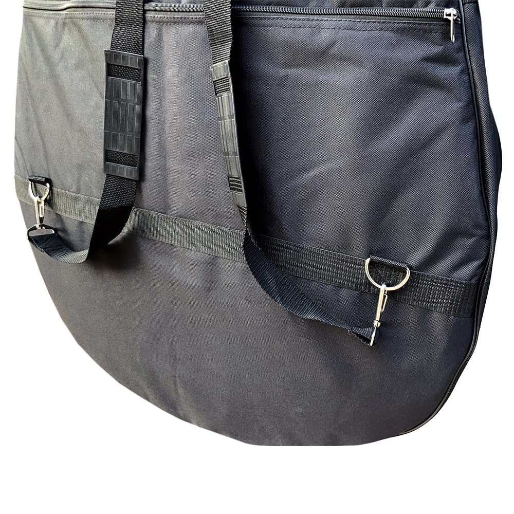 Heavy Duty 3/4 Upright Bass Gig Bag - Oxford Cloth Double Bass Case with Thick Padding for String Bass Protection (Style 2 - Extra Thick) - Perfect for Musicians, Travel & Outdoor Performances