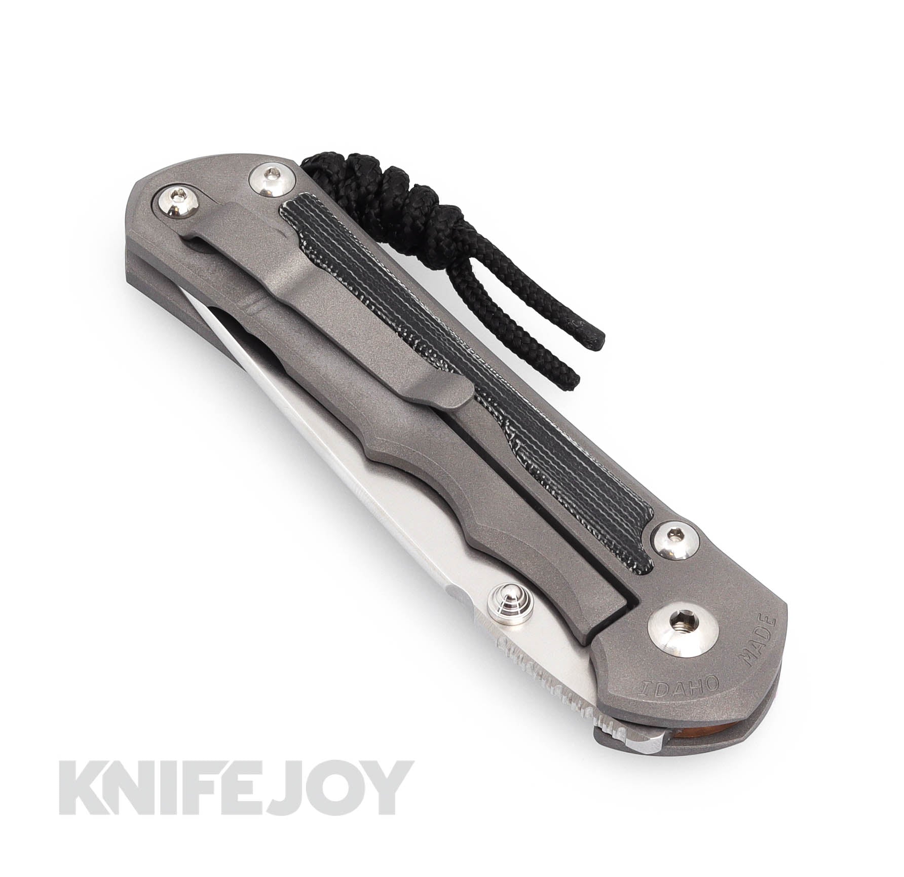 Chris Reeve Large Inkosi Tanto Folding Knife - Magnacut Blade, Black Canvas Micarta Inlay & Titanium Handles | EDC, Outdoor Survival, Hunting & Tactical Gear