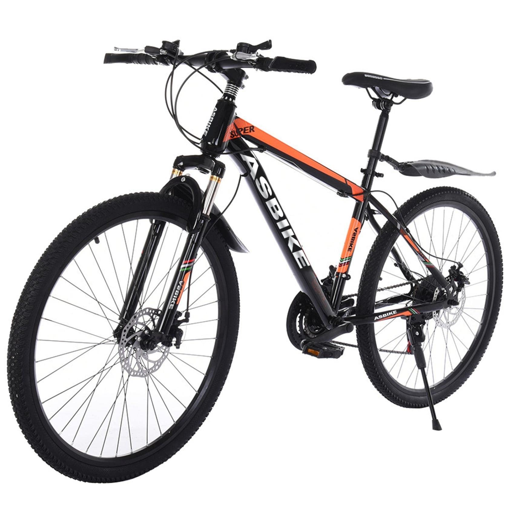 **26 Inch Mountain Bike for Men & Adults - 17 Inch Steel Frame, 21 Speeds, Full Suspension MTB - Perfect for Trail Riding, Commuting & Outdoor Adventures**