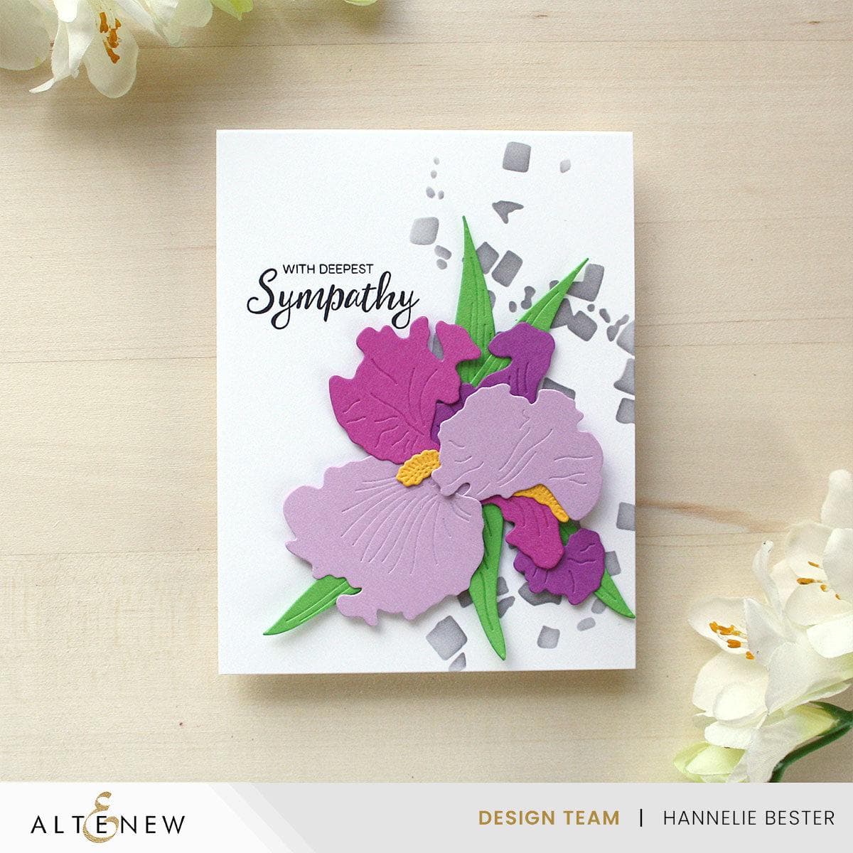 Bearded Iris Layering Die Set for Paper Flower Crafting - DIY Scrapbooking, Card Making, and Home Decor Projects