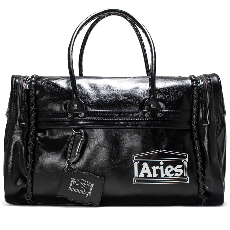 Aries x Puma Black Duffle Bag - Stylish Gym & Travel Sports Bag for Men & Women | Perfect for Workouts, Weekend Getaways & Sports Gear Storage