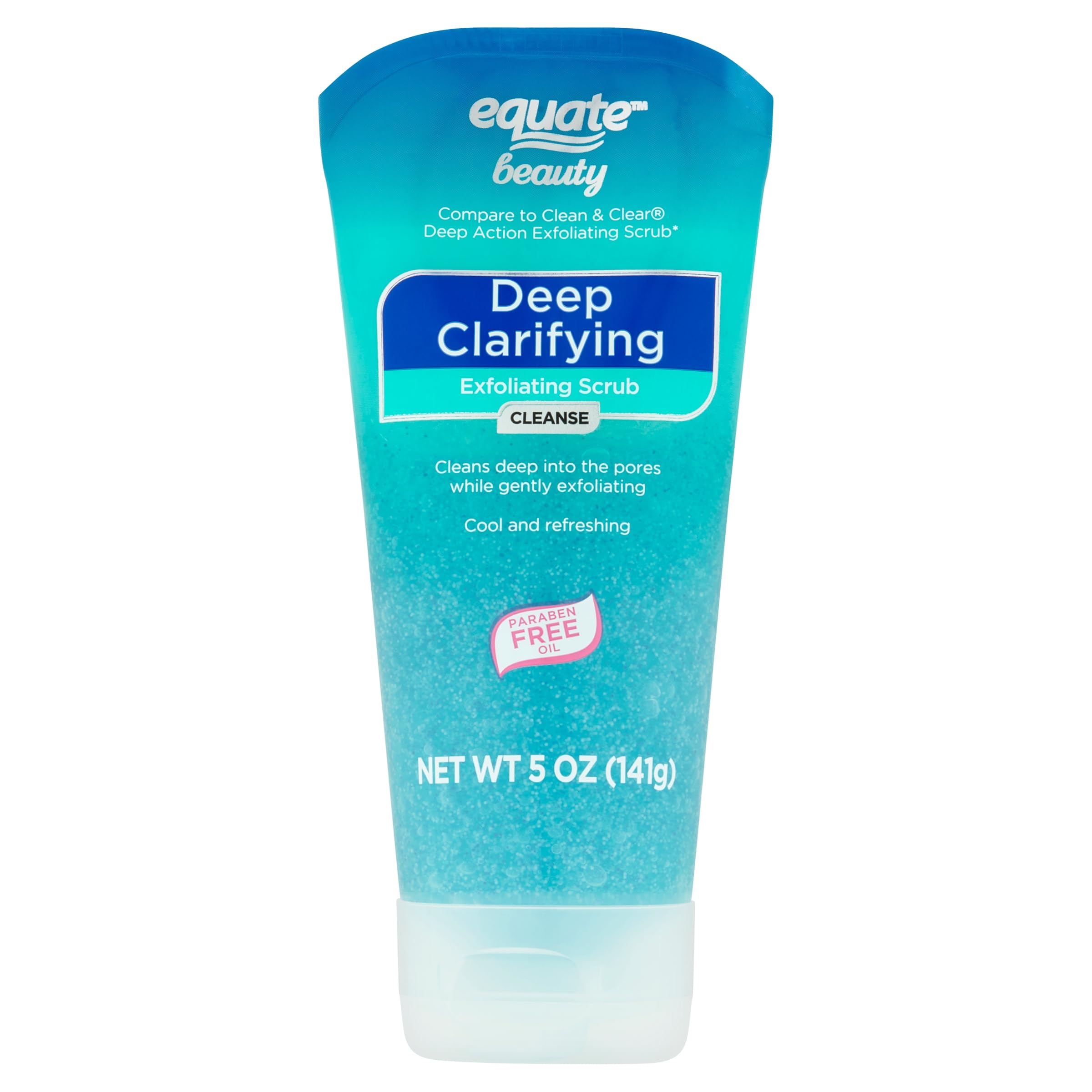 Equate Deep Clarifying Exfoliating Scrub for Face & Body - 5 oz Exfoliator with Salicylic Acid - Gentle Facial Cleanser for Acne & Blackheads - Perfect for Daily Skincare Routine & Gift Sets