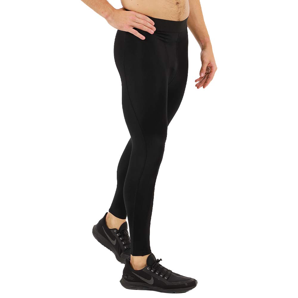 Insta Slim Men's High Compression Leggings with Targeted Support Panels - Workout Shapewear for Running, Gym & Training - 1PT5394