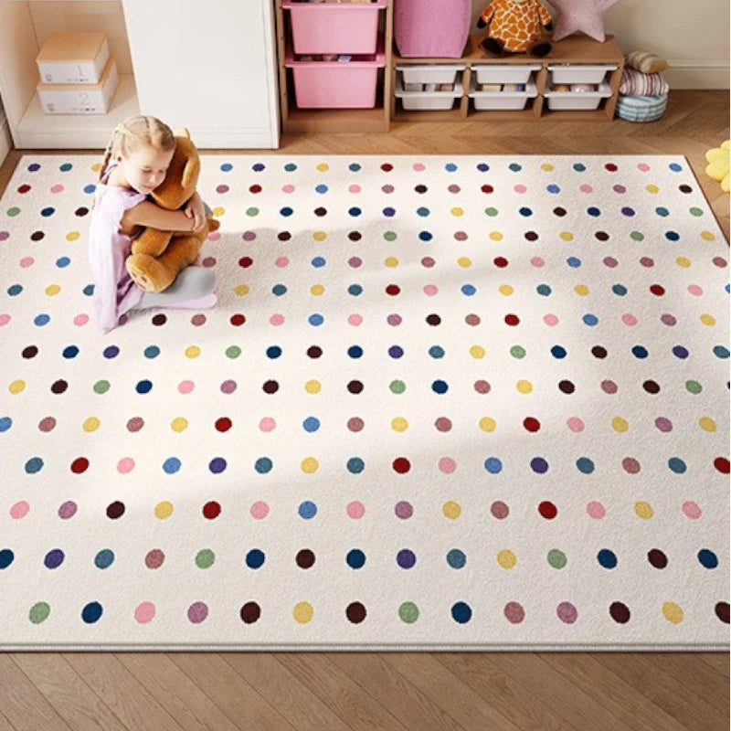 Abbie Velvet Funfriends Waterproof Nursery Rug - Soft & Safe Play Mat for Kids, Babies & Toddlers - Perfect for Playrooms, Daycares & Bedrooms