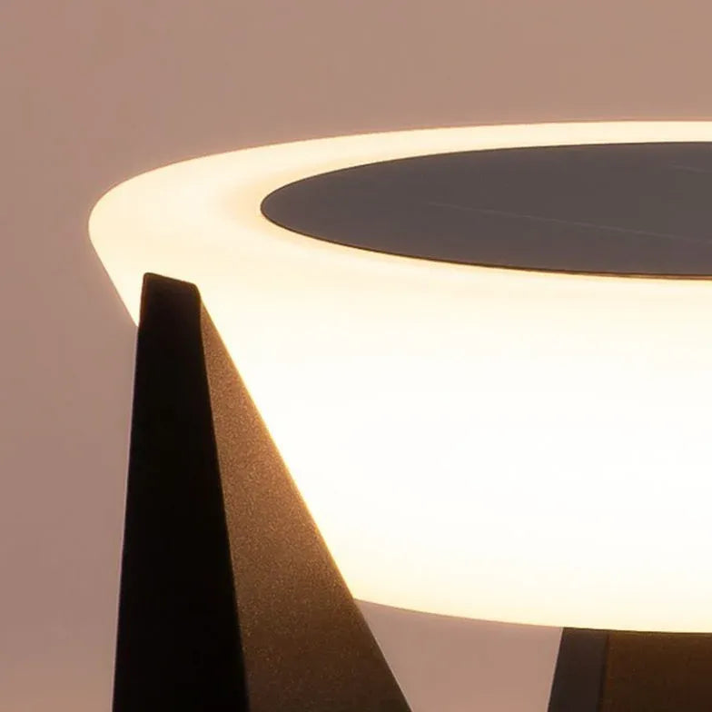 Modern Geometric Solar Outdoor Pillar Lights - Waterproof Garden Pathway Lighting for Patio, Yard, and Driveway Decoration