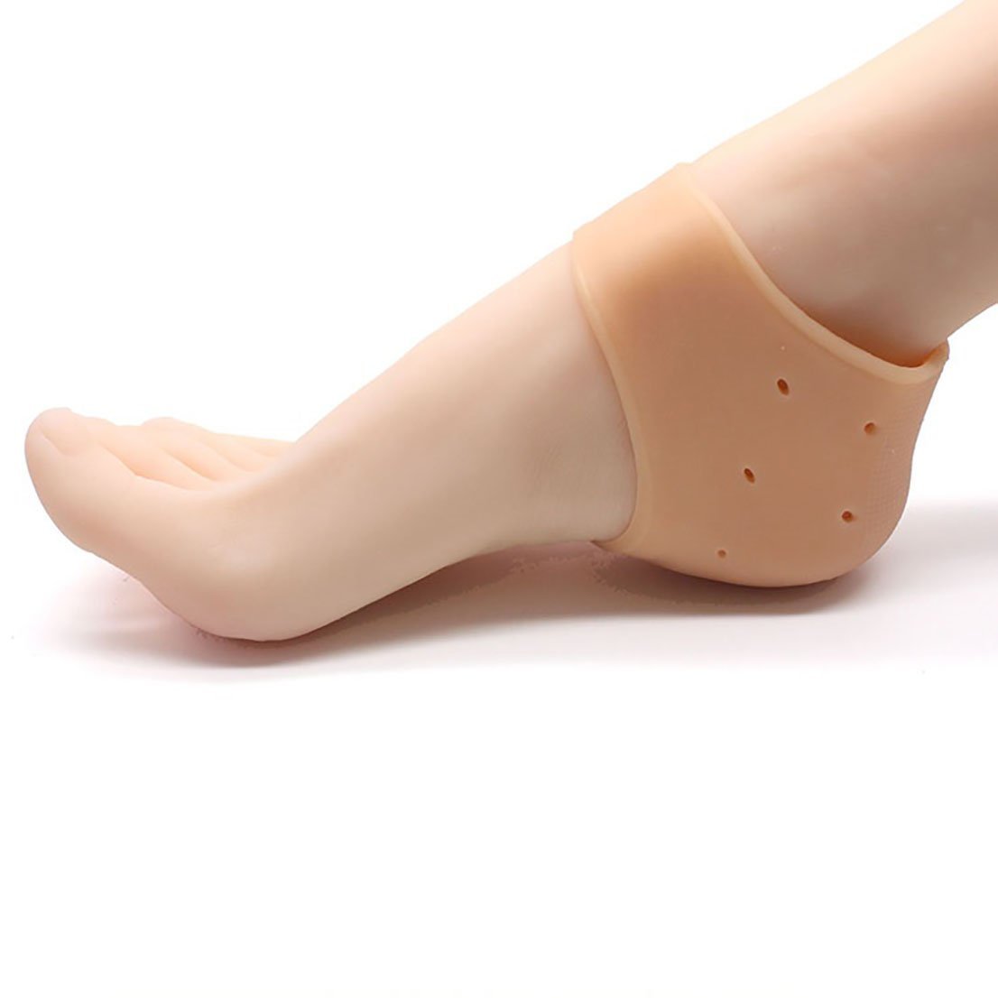 **MAPPERZ Silicone Gel Heel Pads for Pain Relief – Moisturizing Socks for Dry, Cracked Heels – Foot Care Cream & Ankle Support Cushion – Unisex Free Size (1 Pair) – Ideal for Swelling Relief, Post-Workout Recovery & Daily Comfort**