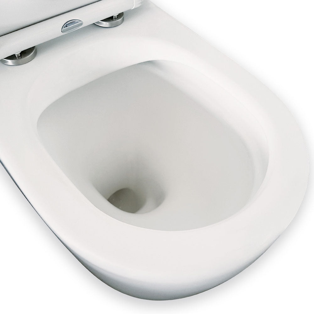 Fienza K002MWA Koko S-Trap 90-160mm Toilet Suite in Matte White – Modern Bathroom Upgrade for Small Spaces & Water Efficiency