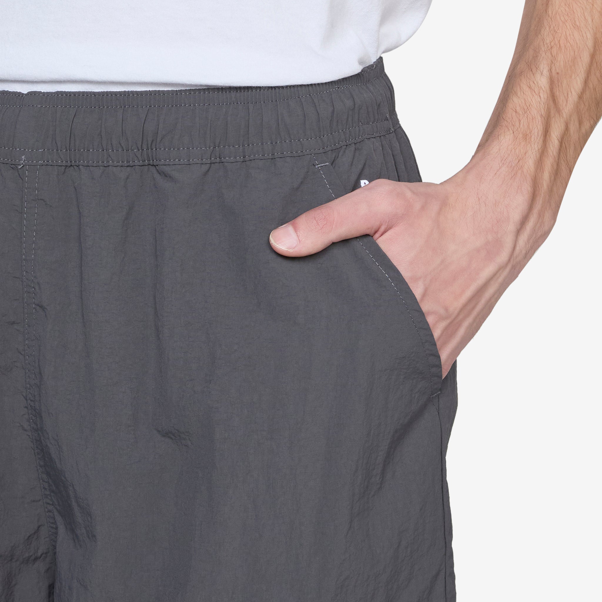 Men's Cargo Track Pants - Charcoal Gray Joggers with Side Pockets | Comfortable Workout & Lounge Pants for Gym, Running, and Casual Wear