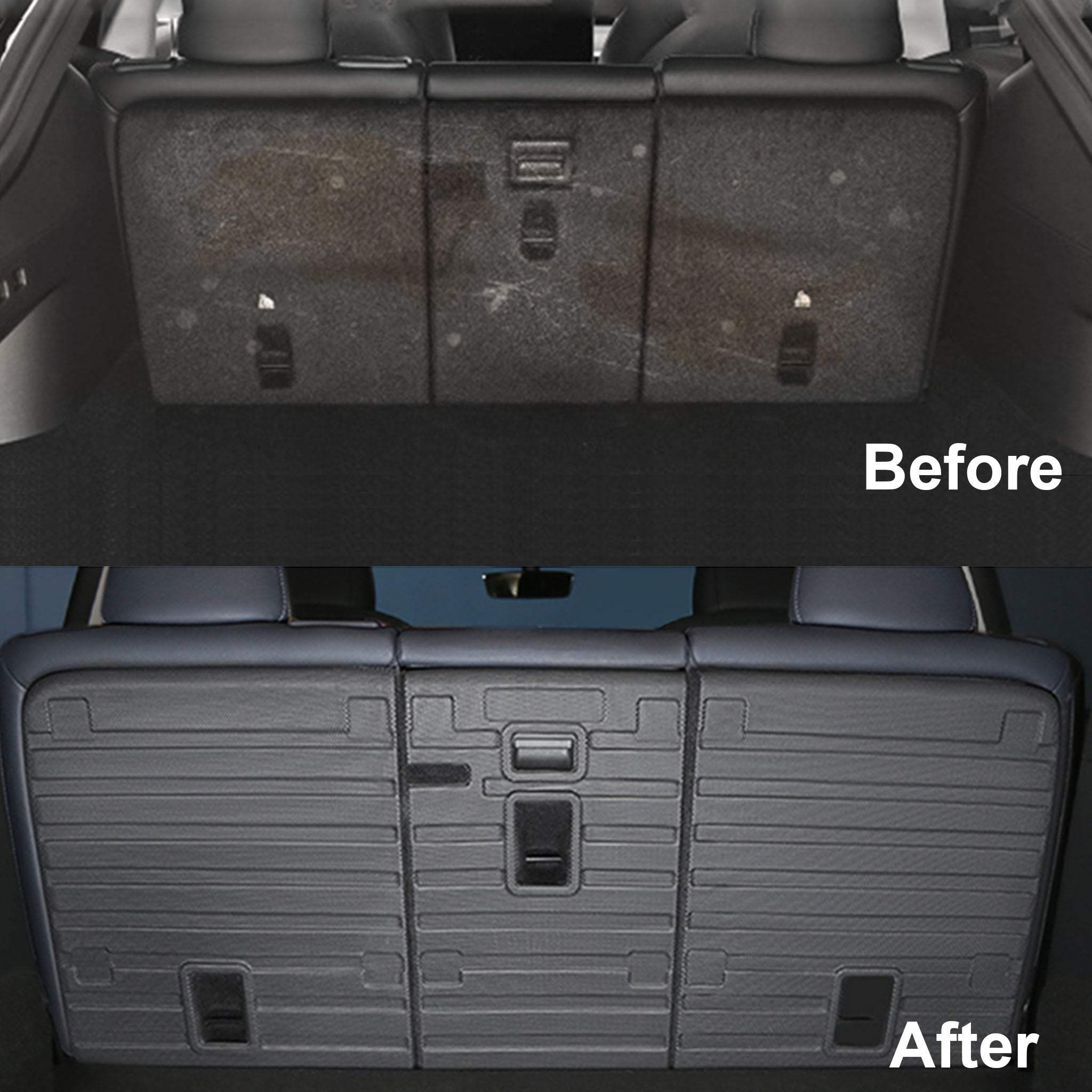 Premium Tesla Model Y Seat Back Protectors - Durable 2nd Row & 3rd Row Seat Covers (Fits 5 & 7 Seater Models) - Waterproof & Scratch-Resistant for Family Protection | Perfect for Road Trips, Kids, Pets & Daily Commute
