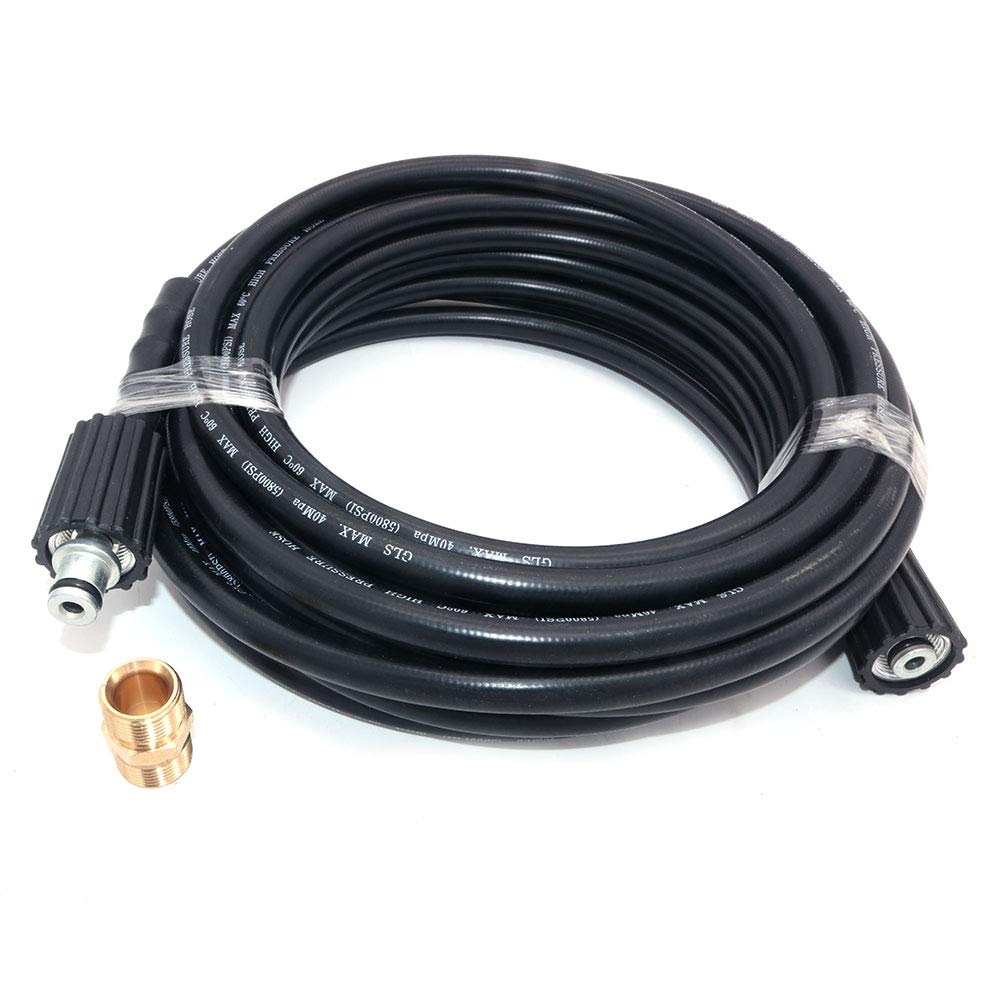 10M (32.8ft) High Pressure Washer Replacement Hose - M22 14mm Connection - Heavy Duty Water Cleaning Kit for Power Washer, Car Wash & Outdoor Cleaning - 10 Meters Long