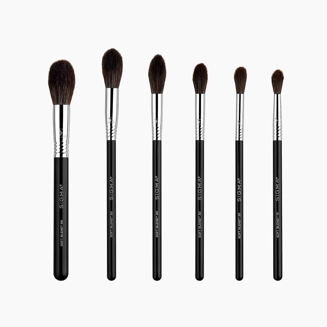 Sigma Beauty Soft Blend™ Brush Set - Premium Makeup Brush Kit for Flawless Blending & Application | Perfect for Professional Artists & Home Makeup Enthusiasts | Ideal for Foundation, Concealer, Eyeshadow & Powder Application