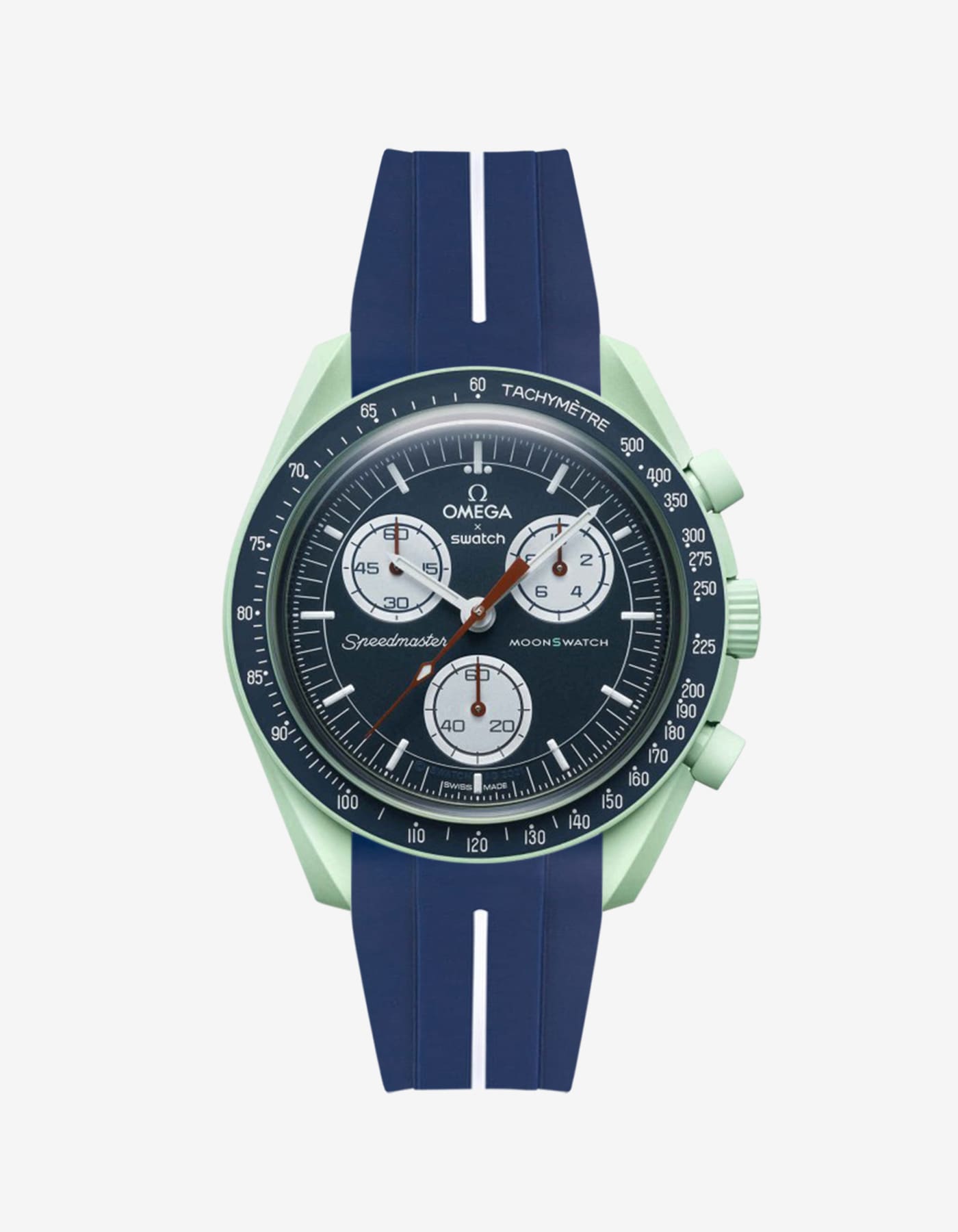 Omega X Swatch MoonSwatch Mission on Earth Replacement Rubber Watch Band - Durable & Comfortable Strap for Everyday Wear & Sports Activities