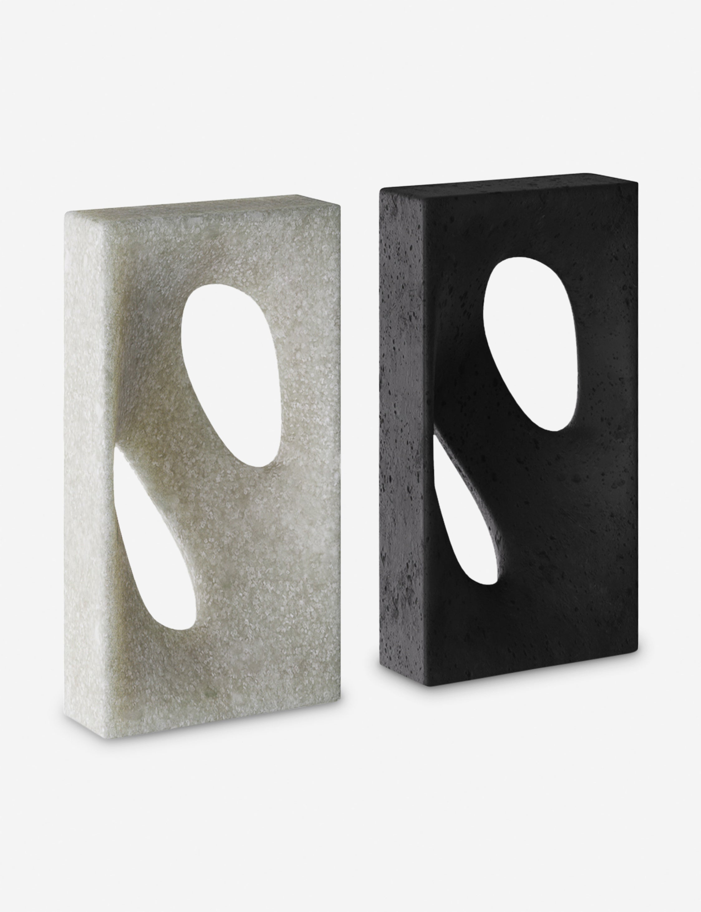 Arteriors Bondi Bookends Set of 2 - Heavy Duty Decorative Book Holders for Shelves, Home Office & Living Room Decor