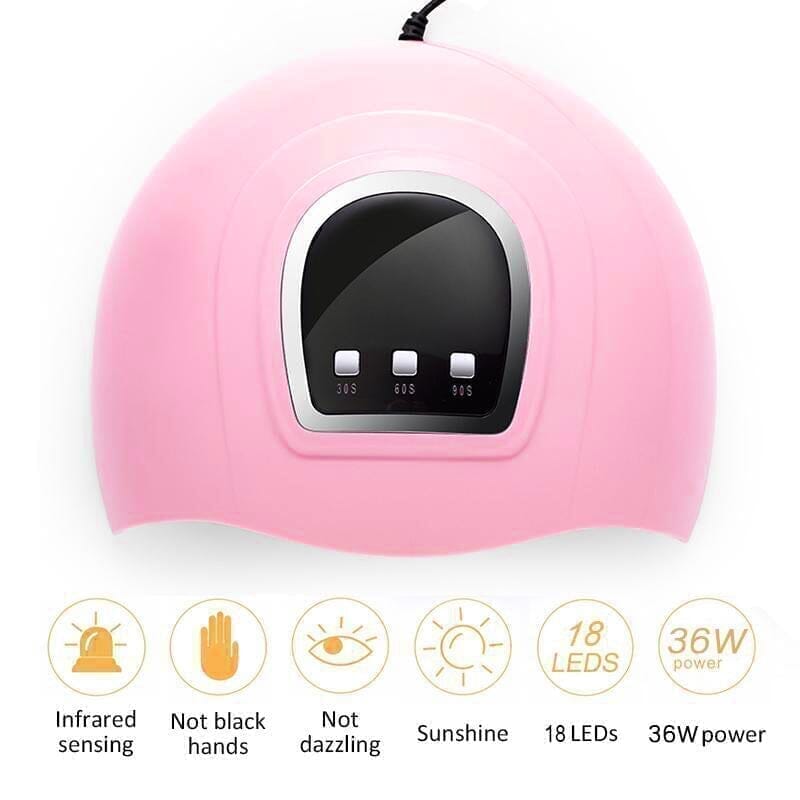 6 Colors 9D Reflective Cat Eye Magnetic Gel Polish Starter Kit with 36W UV LED Nail Lamp - Professional Salon Quality Nail Art for Home Manicure & Pedicure