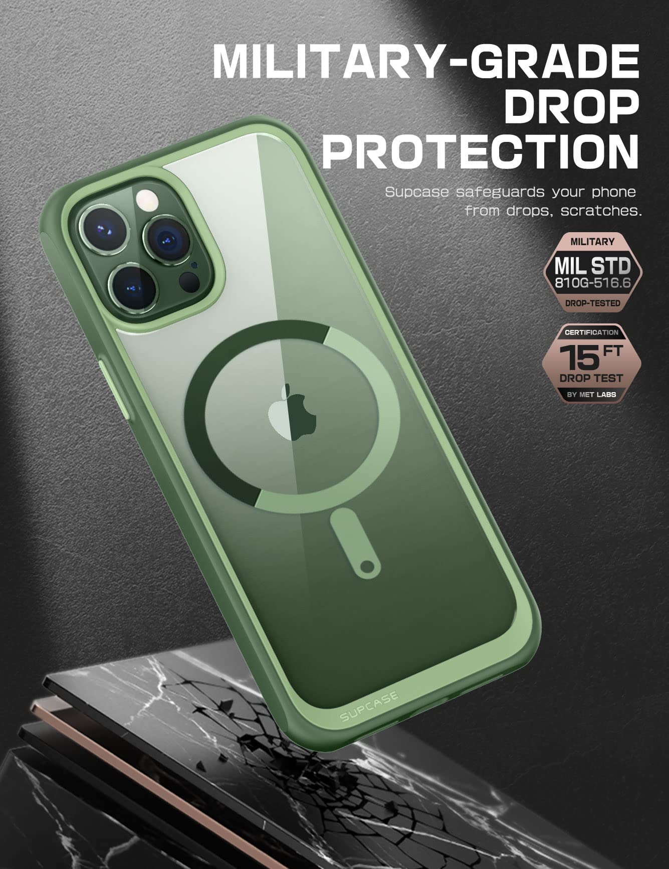 SUPCASE Unicorn Beetle Mag iPhone 13 Pro Max Case - Military-Grade Protective Slim Clear Magnetic Shockproof Phone Cover with MagSafe Compatibility | Perfect for Outdoor Adventures, Work & Everyday Use