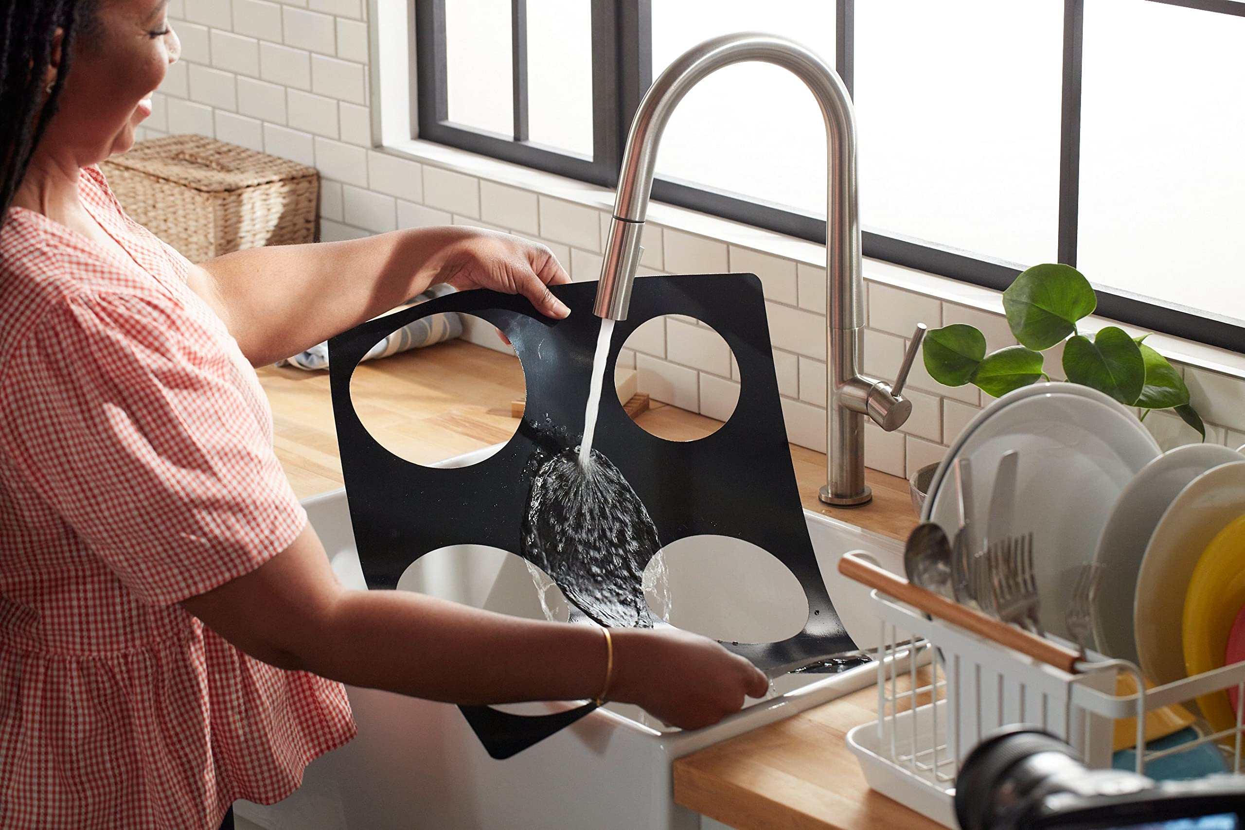 StoveGuard USA-Made Custom Gas Stove Cover - Precision Cut for Whirlpool Gas Range (Model WEG750H0HZ) | Durable Stove Top Protector for Kitchen Safety & Countertop Protection